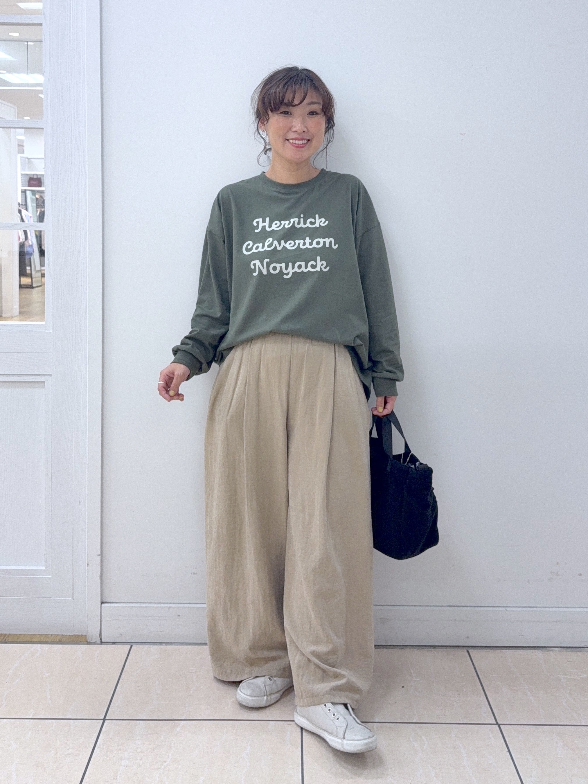 Osawaさんの「Dessin｜【洗える】オーガニックコットン ロングスリーブTシャツ」を使ったコーディネート