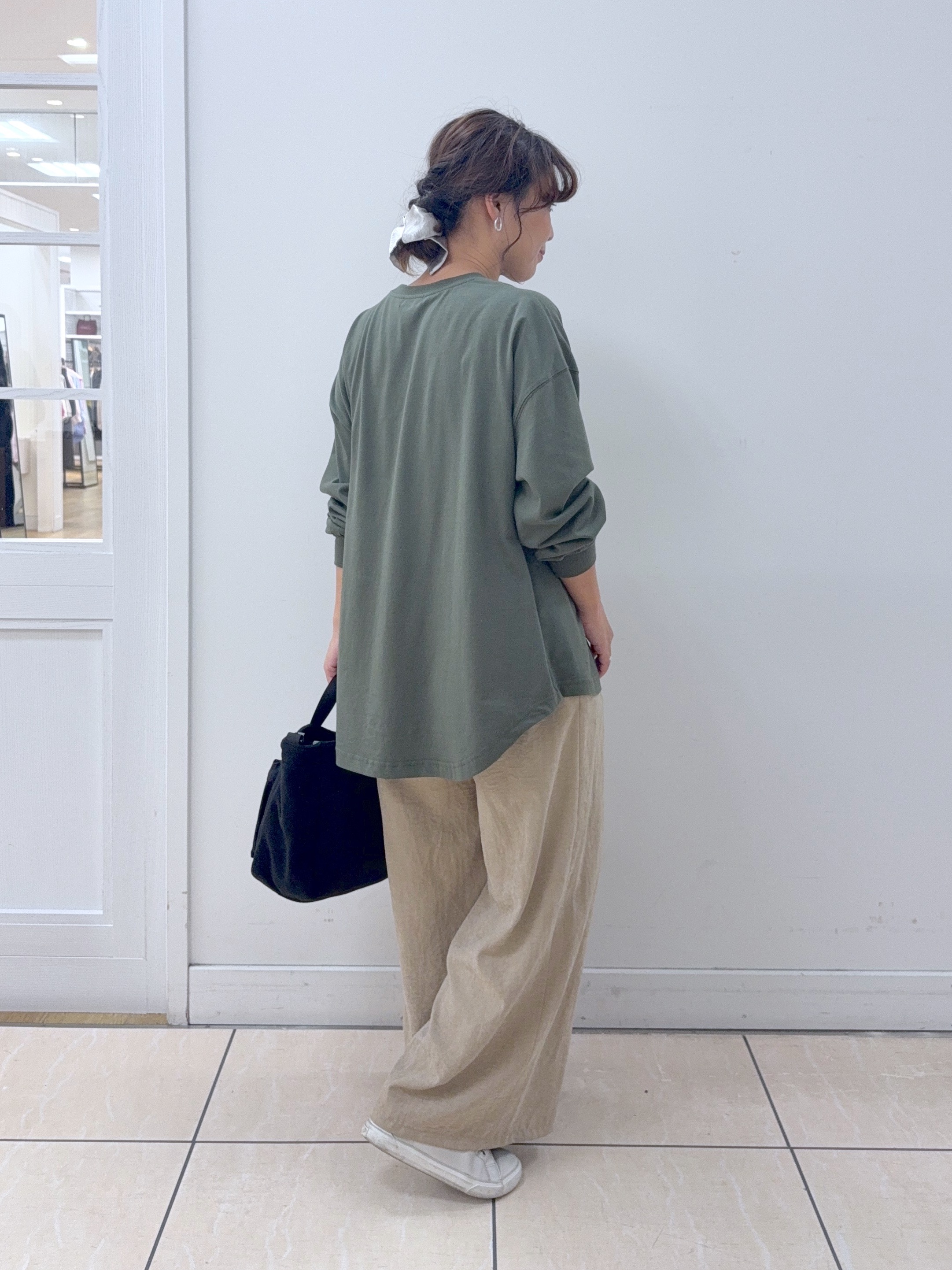 Osawaさんの「Dessin｜【洗える】オーガニックコットン ロングスリーブTシャツ」を使ったコーディネート