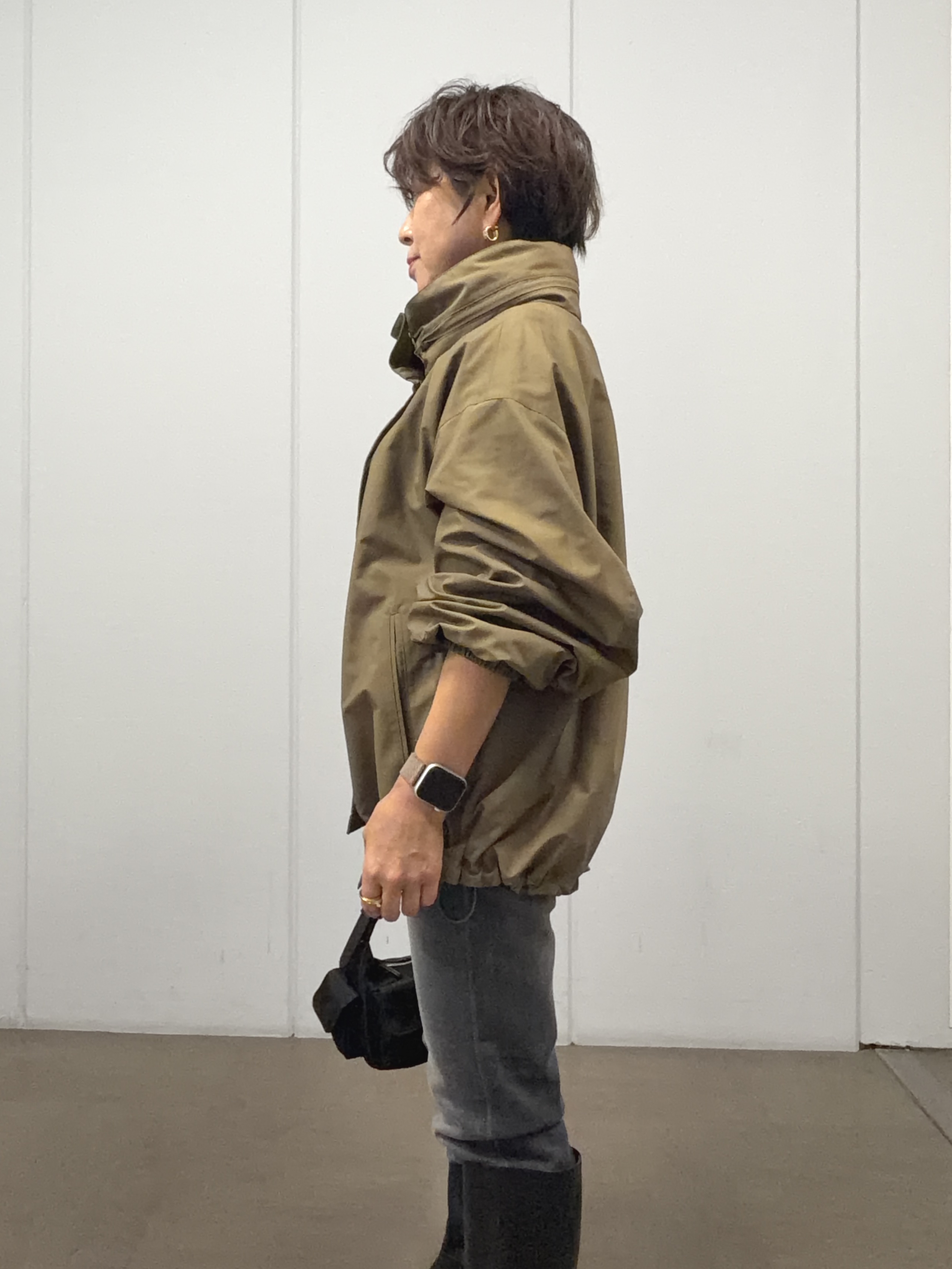 sayakaさんの「UNTITLED｜【撥水/秋羽織り】タフタマウンテンパーカー」を使ったコーディネート