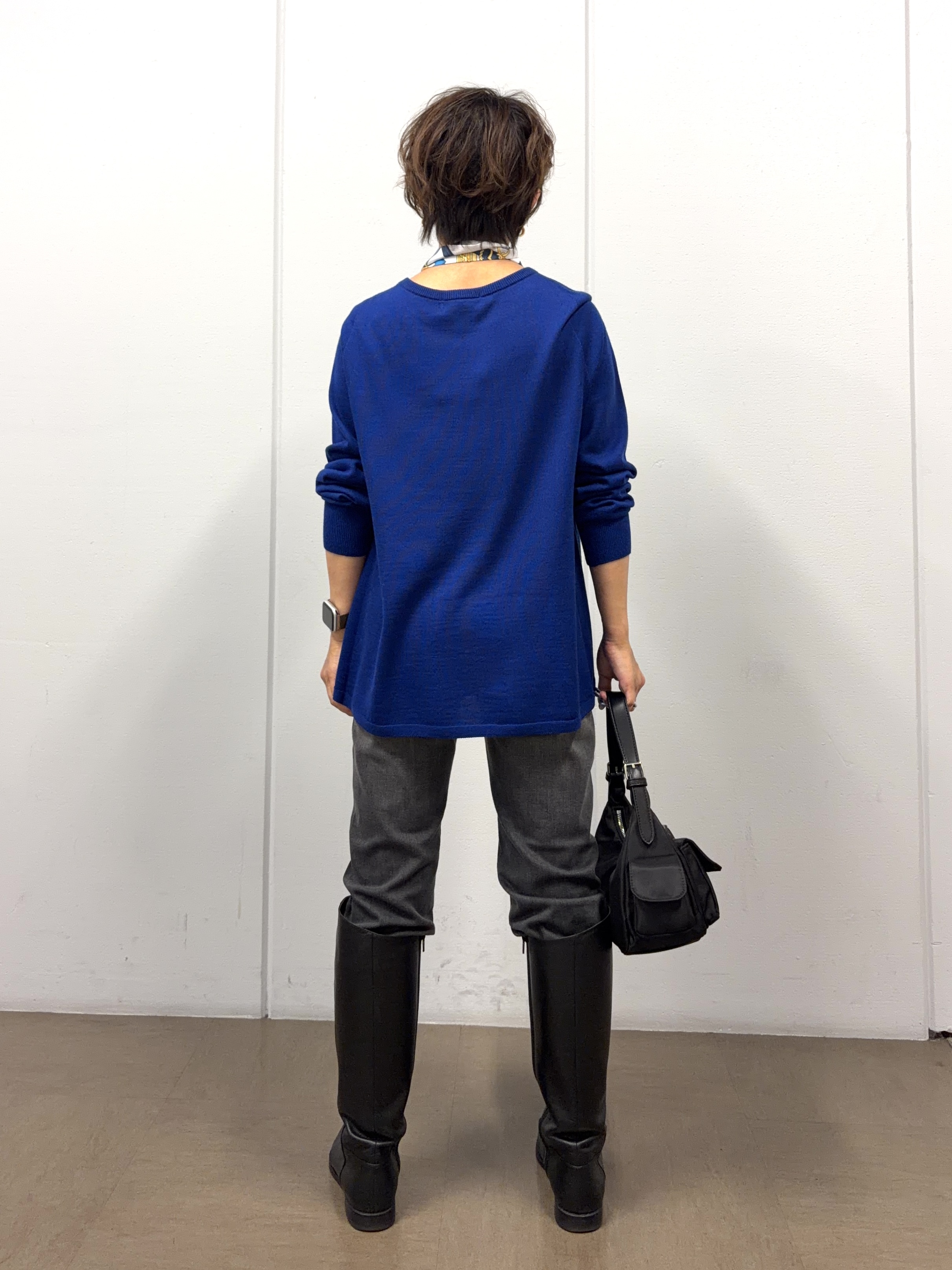 sayakaさんの「UNTITLED｜【きれいに体型カバー/8色展開】Aラインシルエットニットプルオーバー」を使ったコーディネート