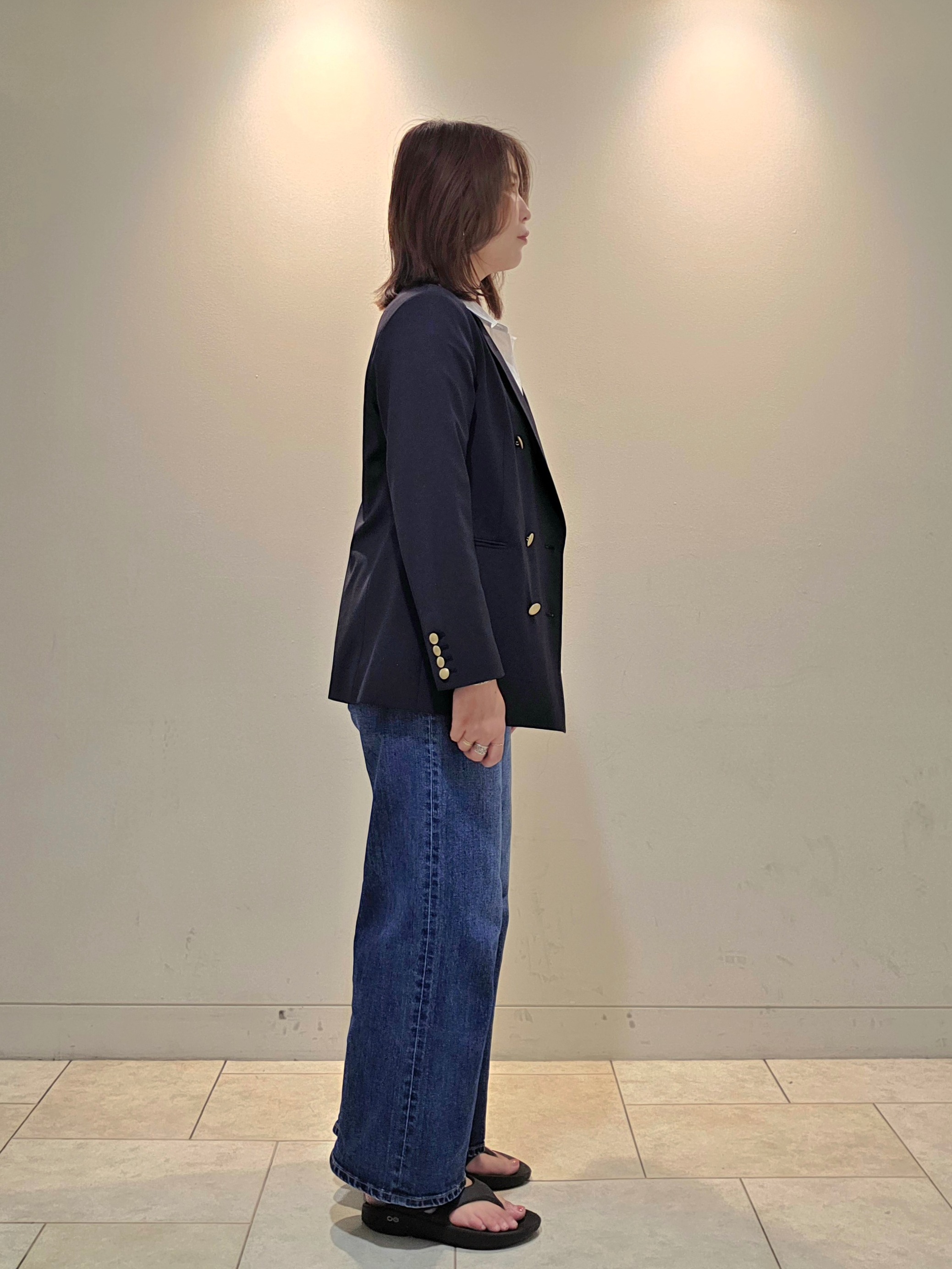 yumiさんの「Reflect｜【通勤】ダブルブレストジャケット」を使ったコーディネート