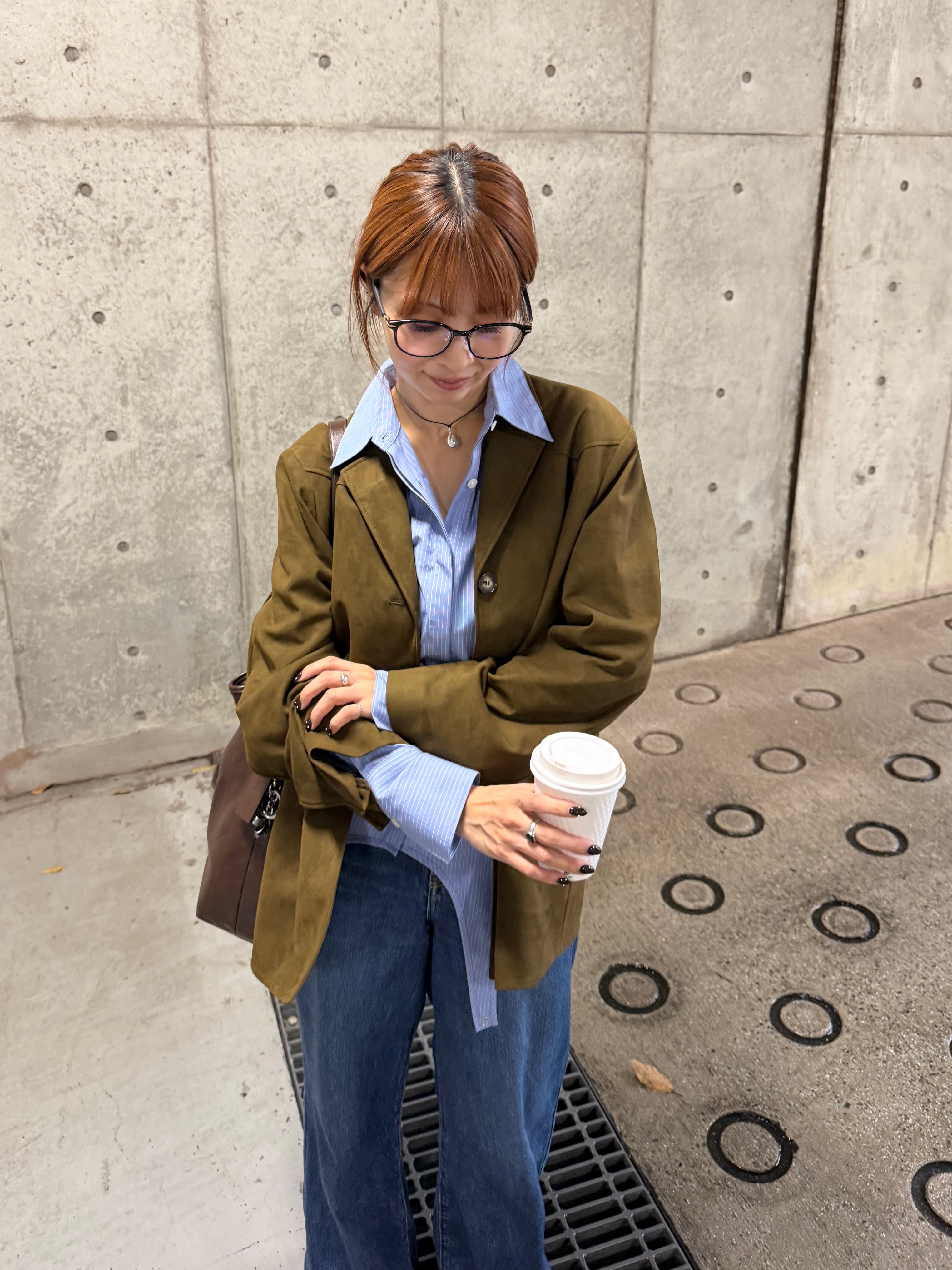 kanamiさんの「CODE A｜flap detail stripe shirt」を使ったコーディネート