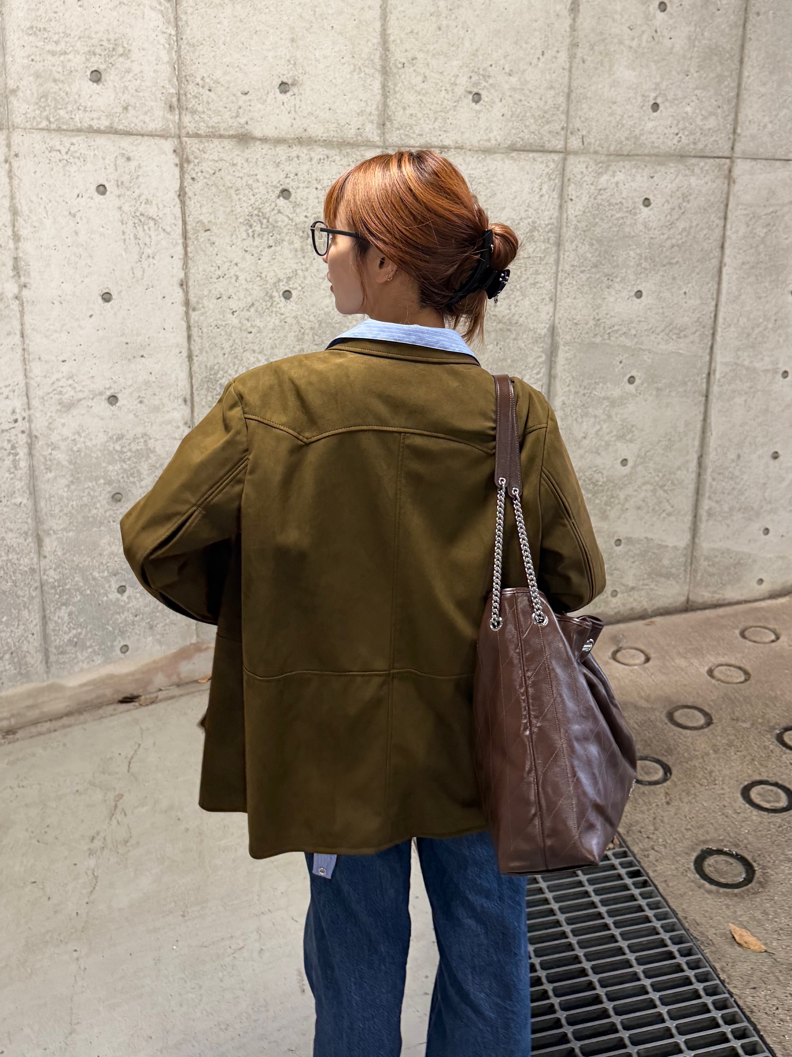 kanamiさんの「CODE A｜flap detail stripe shirt」を使ったコーディネート