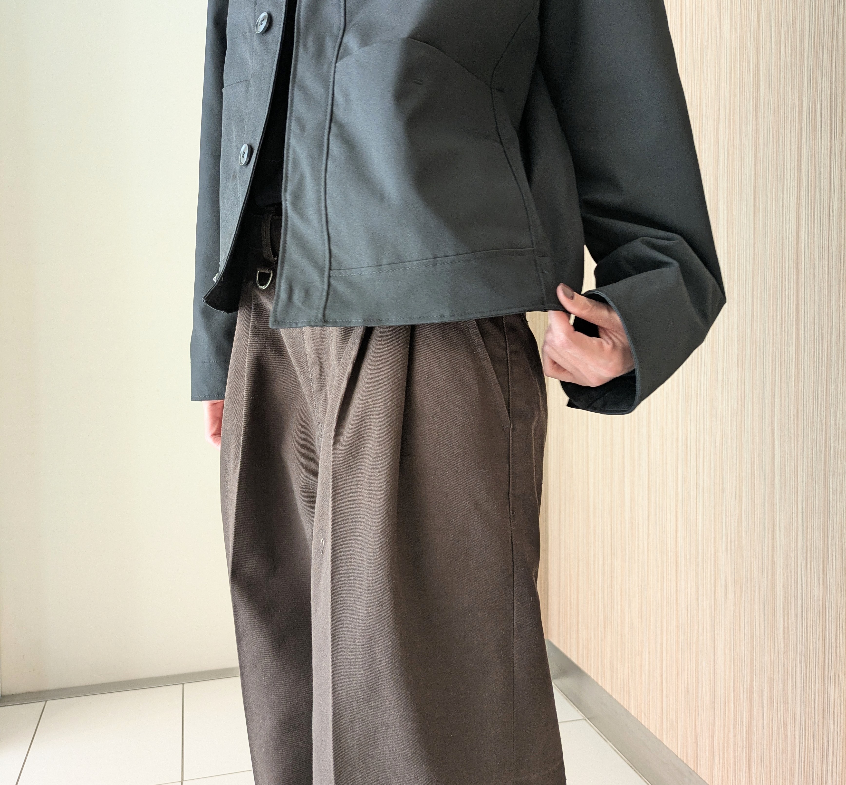 Chiichanさんの「tk.TAKEO KIKUCHI｜ショートカバーオールジャケット」を使ったコーディネート