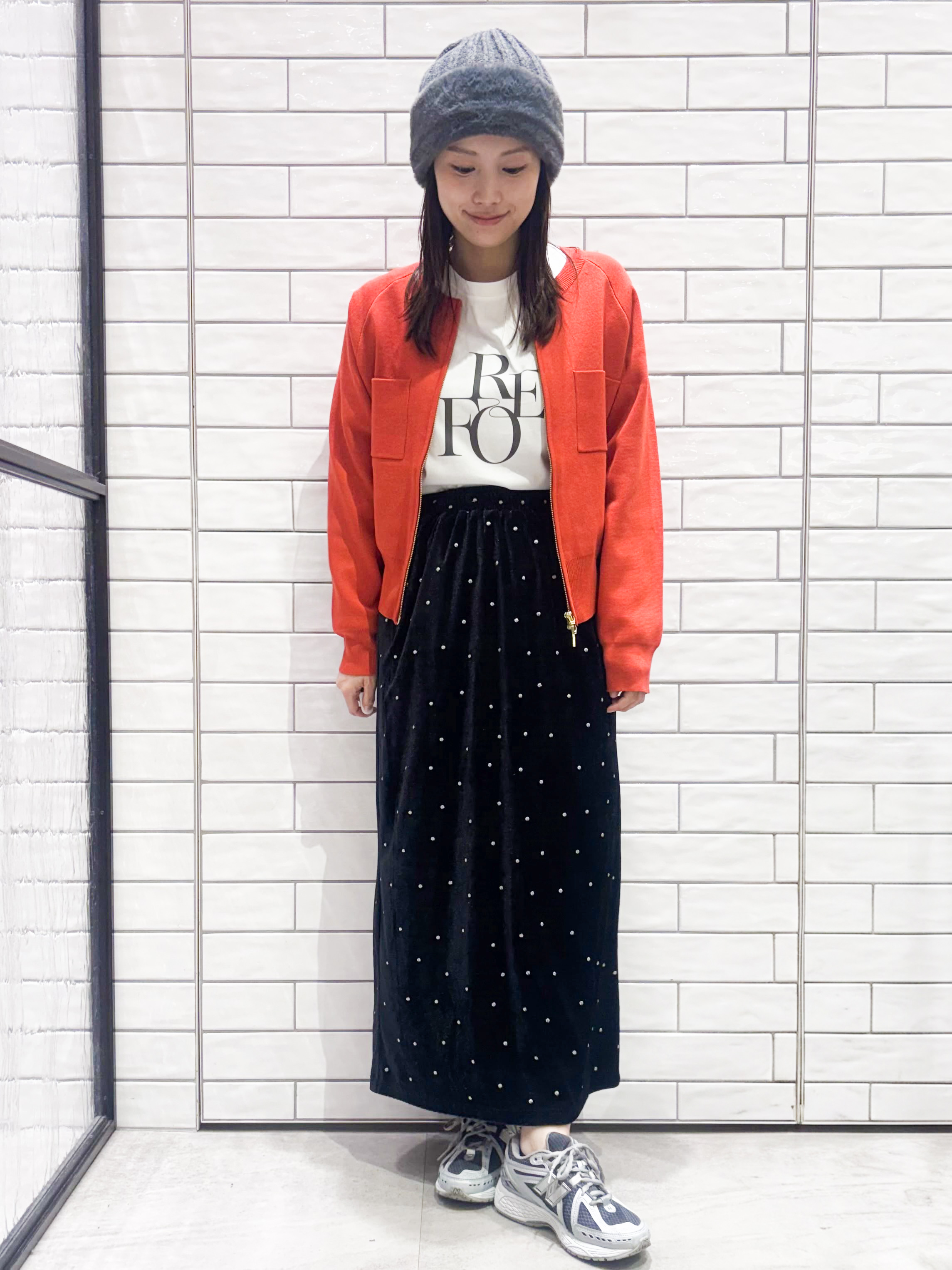 ranさんの「OPAQUE.CLIP｜ロゴアソートロングTシャツ【洗濯機OK】」を使ったコーディネート