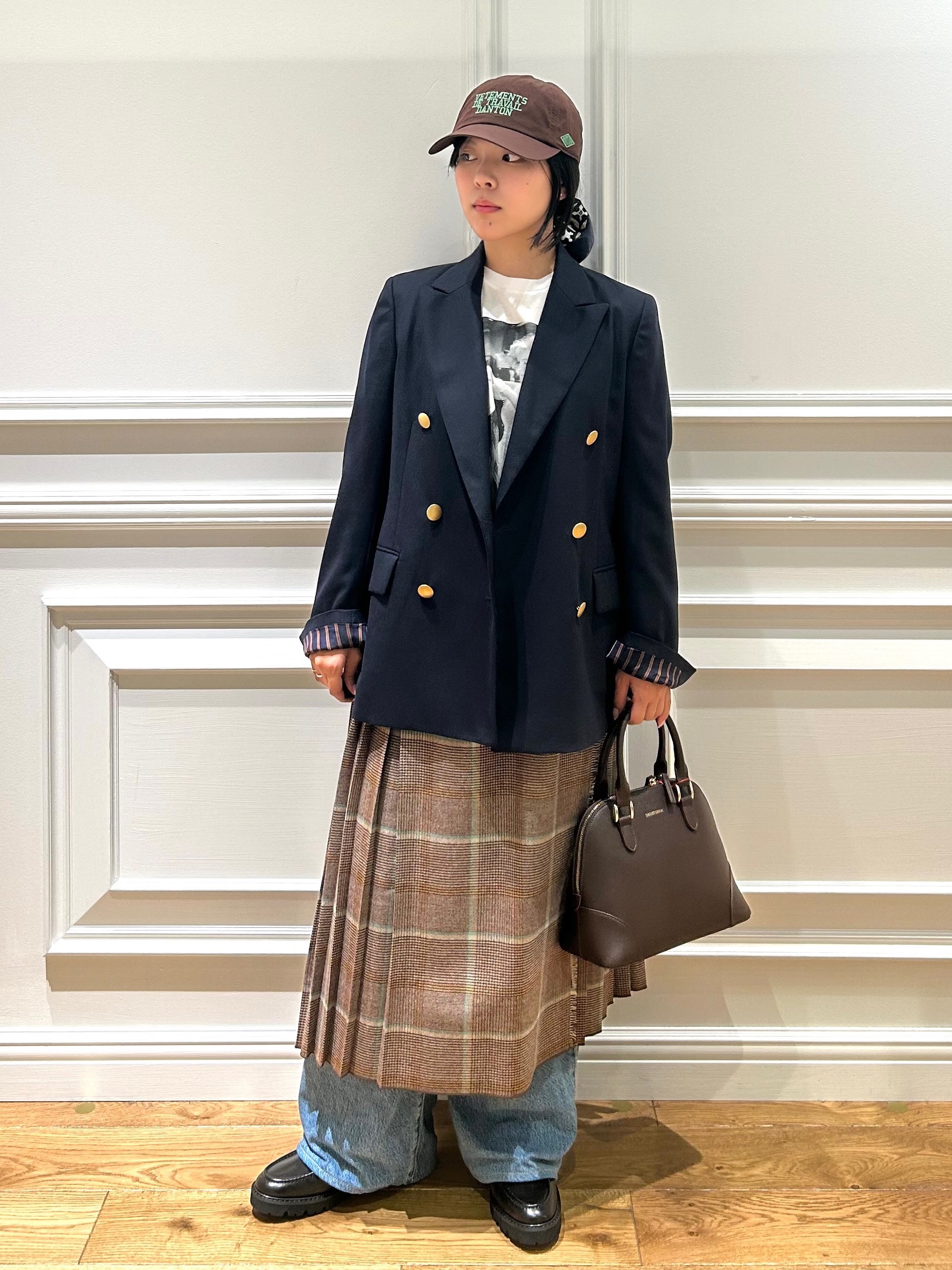 とりみさんの「DRESSTERIOR｜【別注】マリリンモンロー/オフショットプリントT」を使ったコーディネート