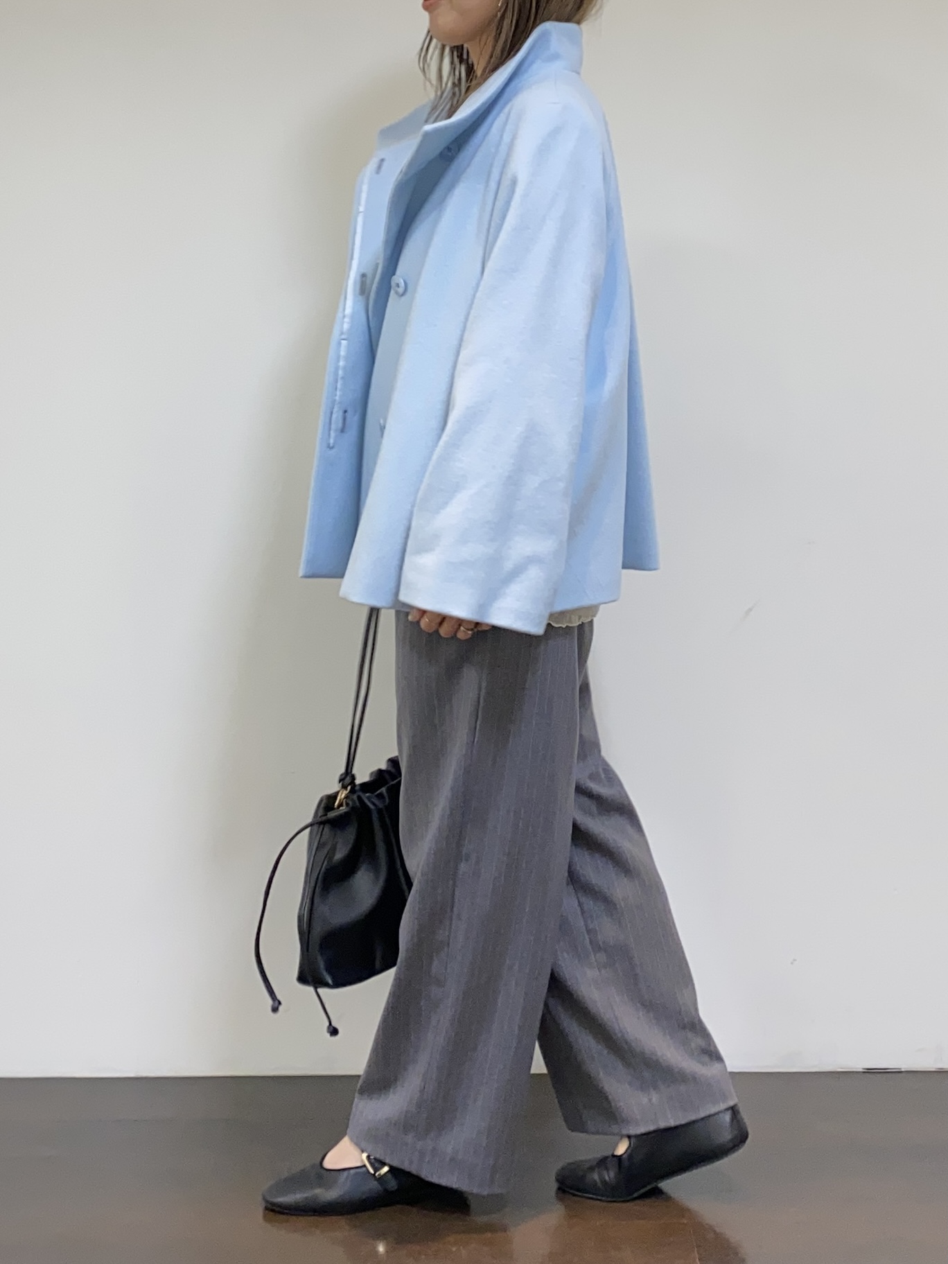 tomoさんの「UNTITLED｜【軽アウター/ウール100】ウールショートコート」を使ったコーディネート