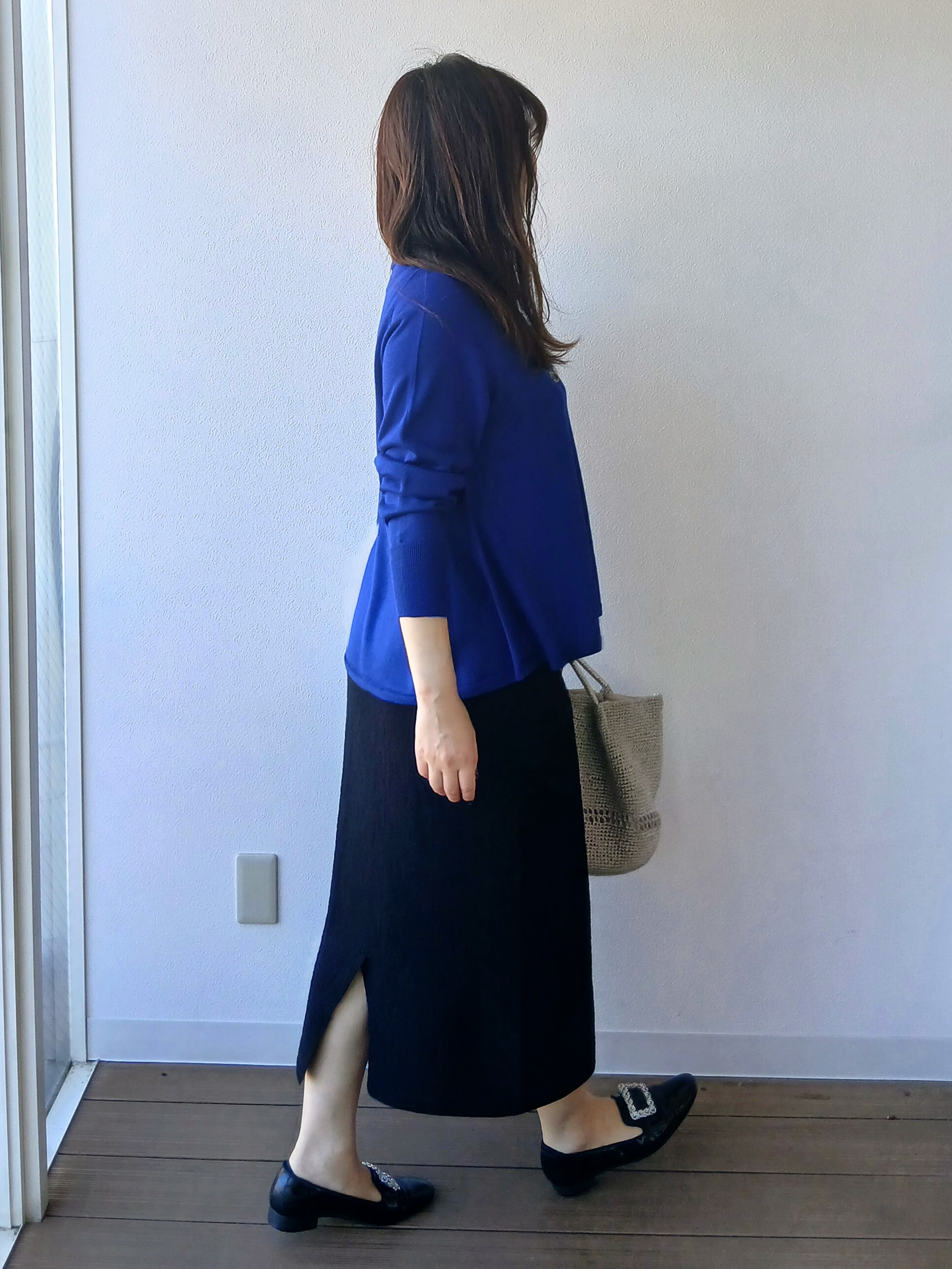 なみきさんの「UNTITLED｜【きれいに体型カバー/8色展開】Aラインシルエットニットプルオーバー」を使ったコーディネート