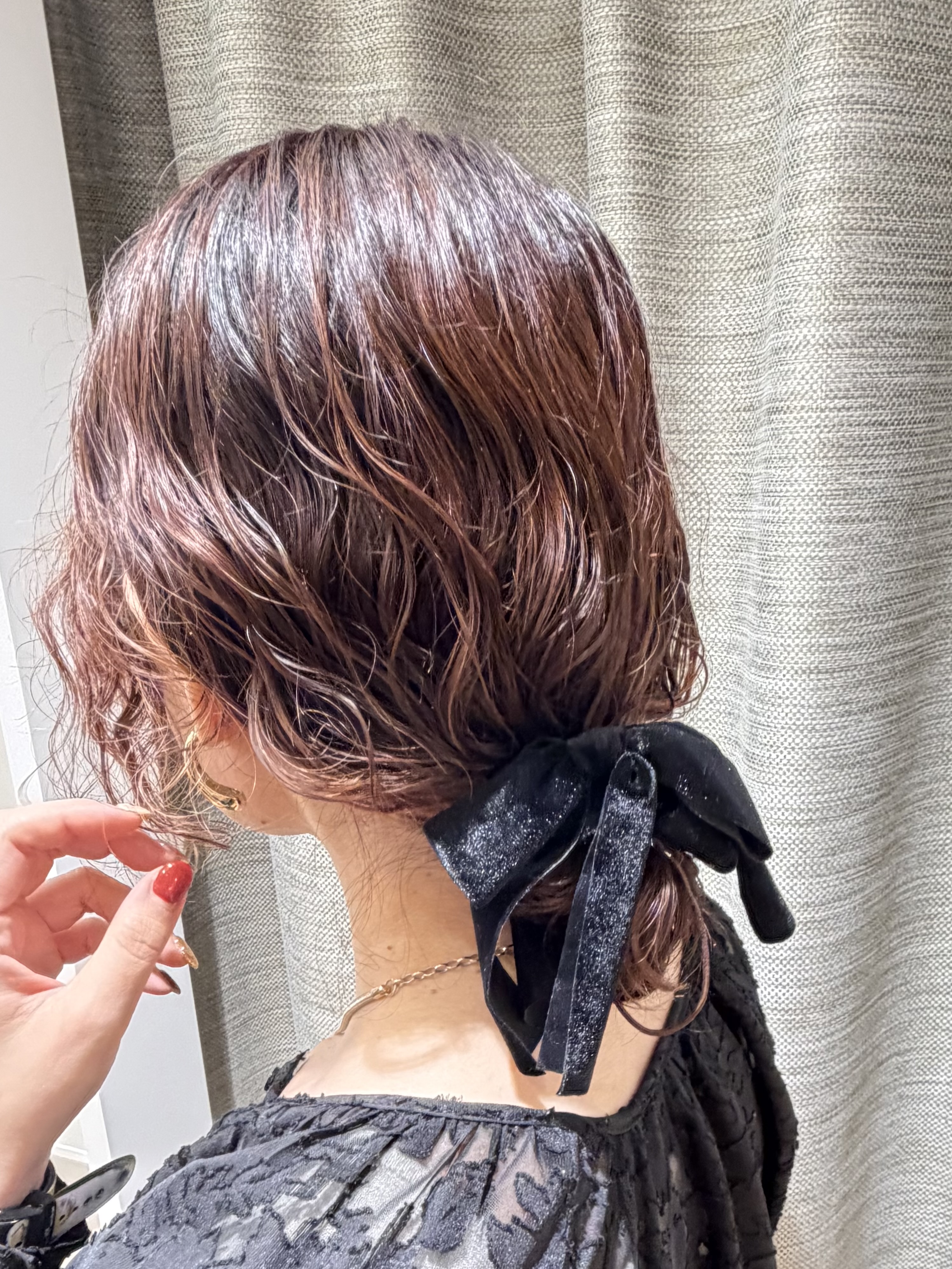 ナツさんの「grove｜ベロアリボンヘアカフ」を使ったコーディネート