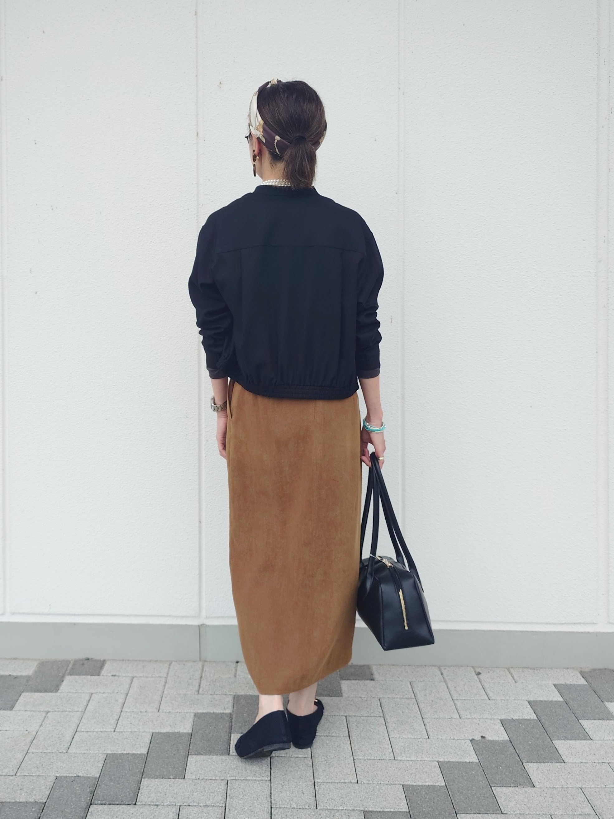 MUTSUKOさんの「UNTITLED｜【セットアップ可/秋羽織り】メランジツイルシャツ」を使ったコーディネート