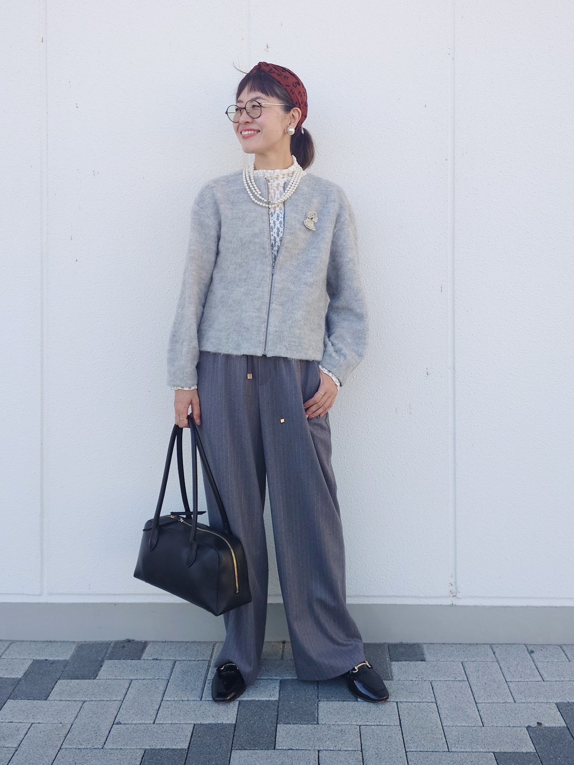 MUTSUKOさんの「UNTITLED｜【重ね着レイヤード】レースハイネックトップス」を使ったコーディネート