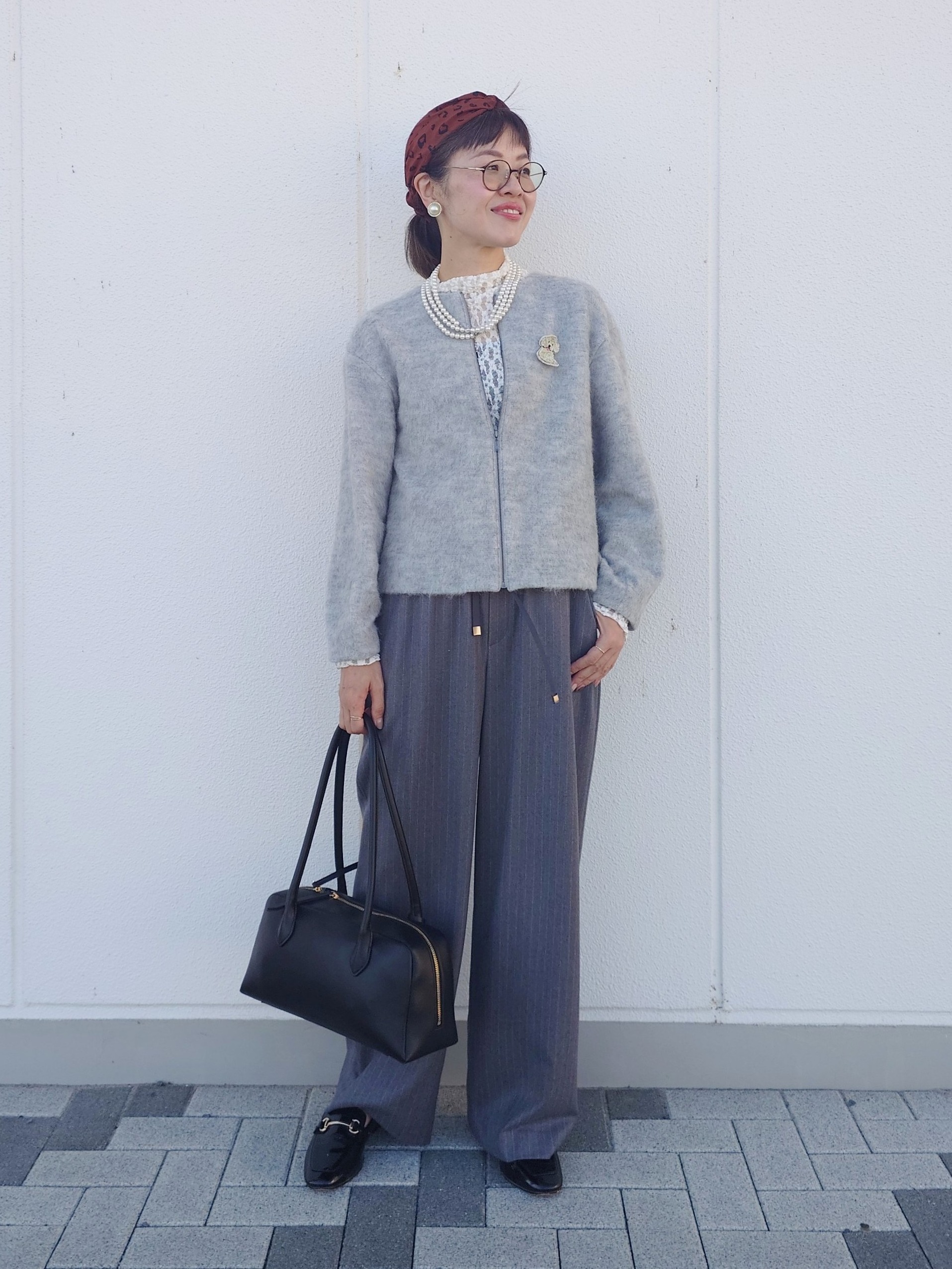 MUTSUKOさんの「UNTITLED｜【重ね着レイヤード】レースハイネックトップス」を使ったコーディネート