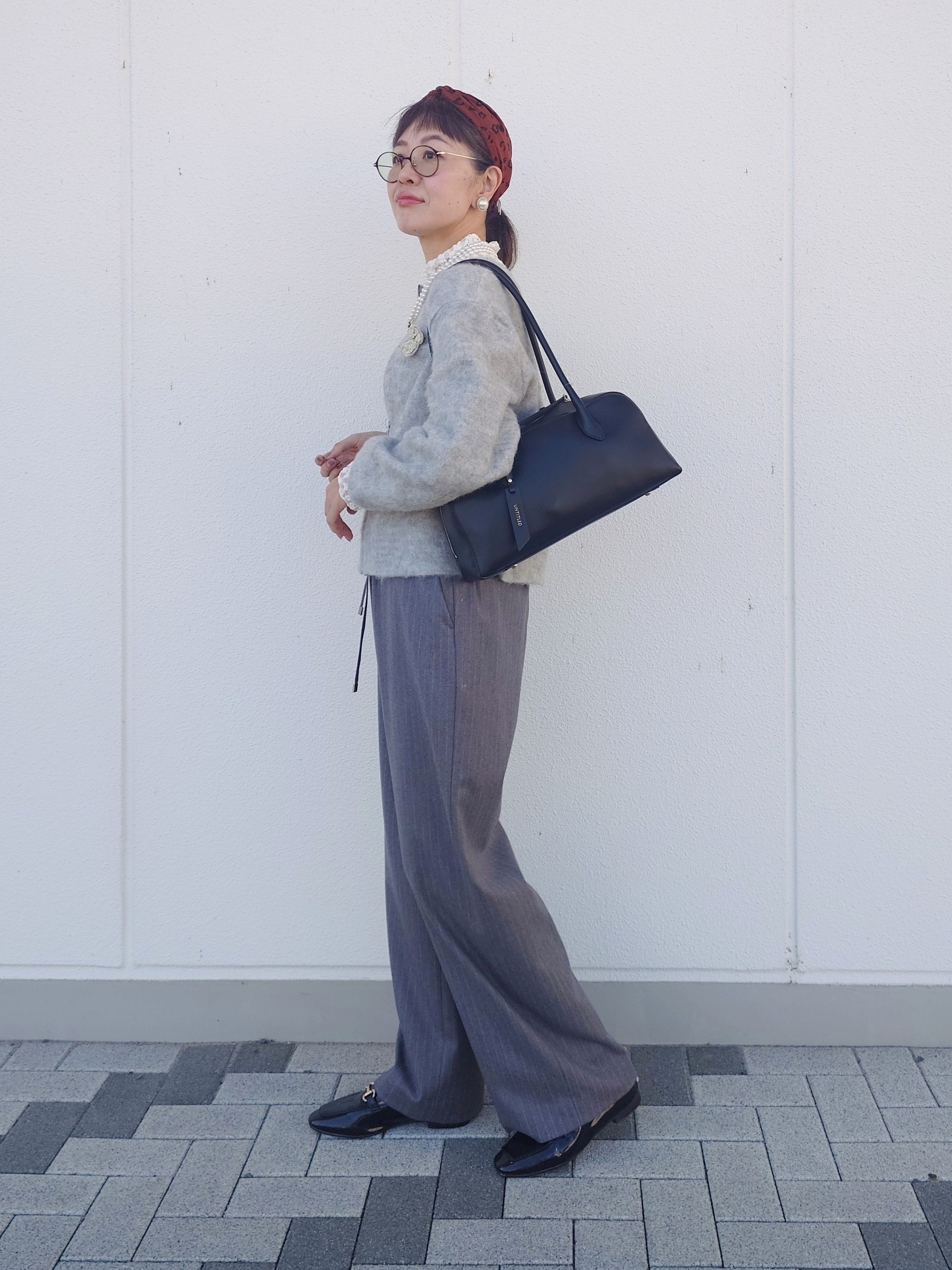 MUTSUKOさんの「UNTITLED｜【重ね着レイヤード】レースハイネックトップス」を使ったコーディネート