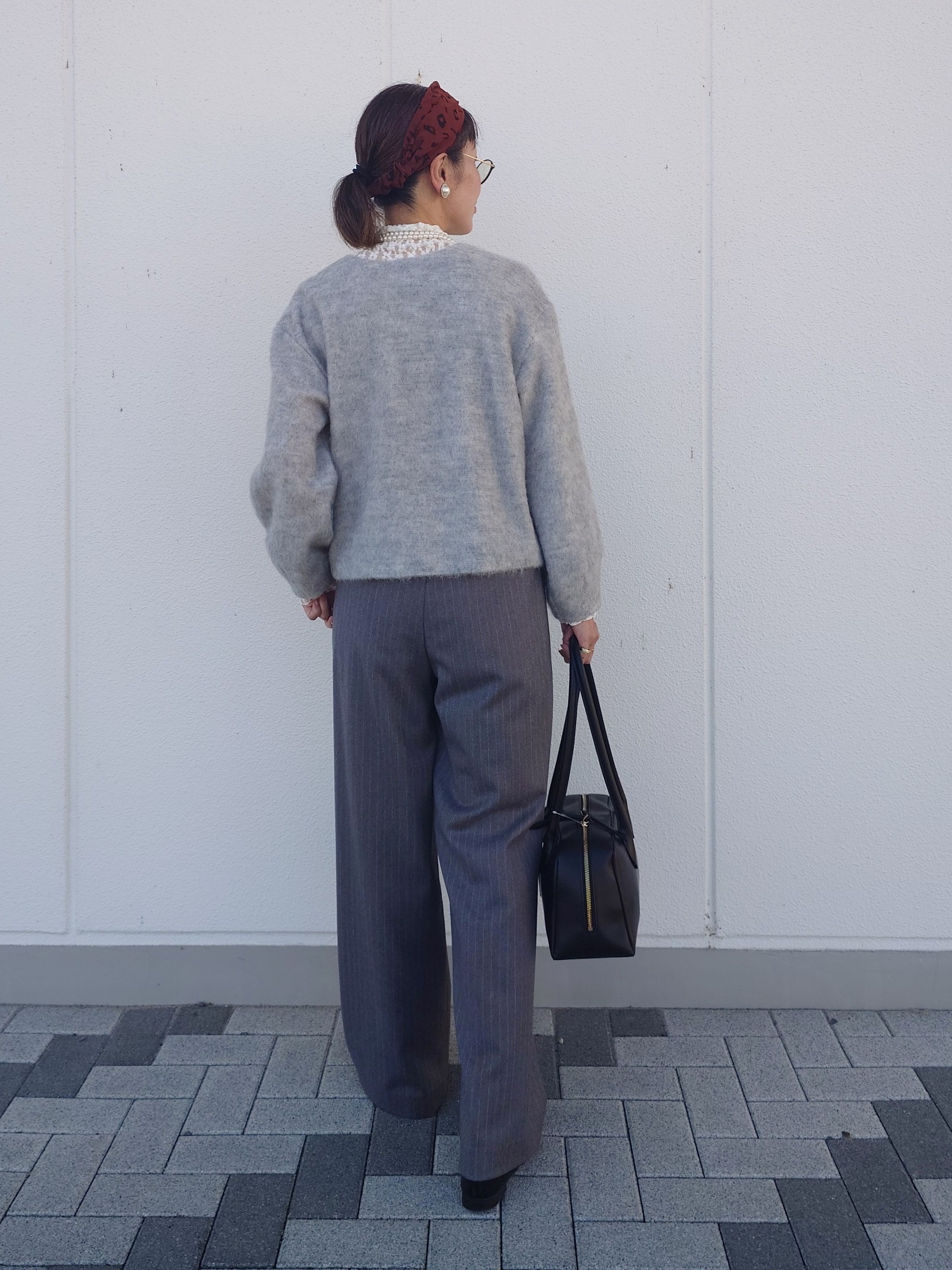 MUTSUKOさんの「UNTITLED｜【重ね着レイヤード】レースハイネックトップス」を使ったコーディネート