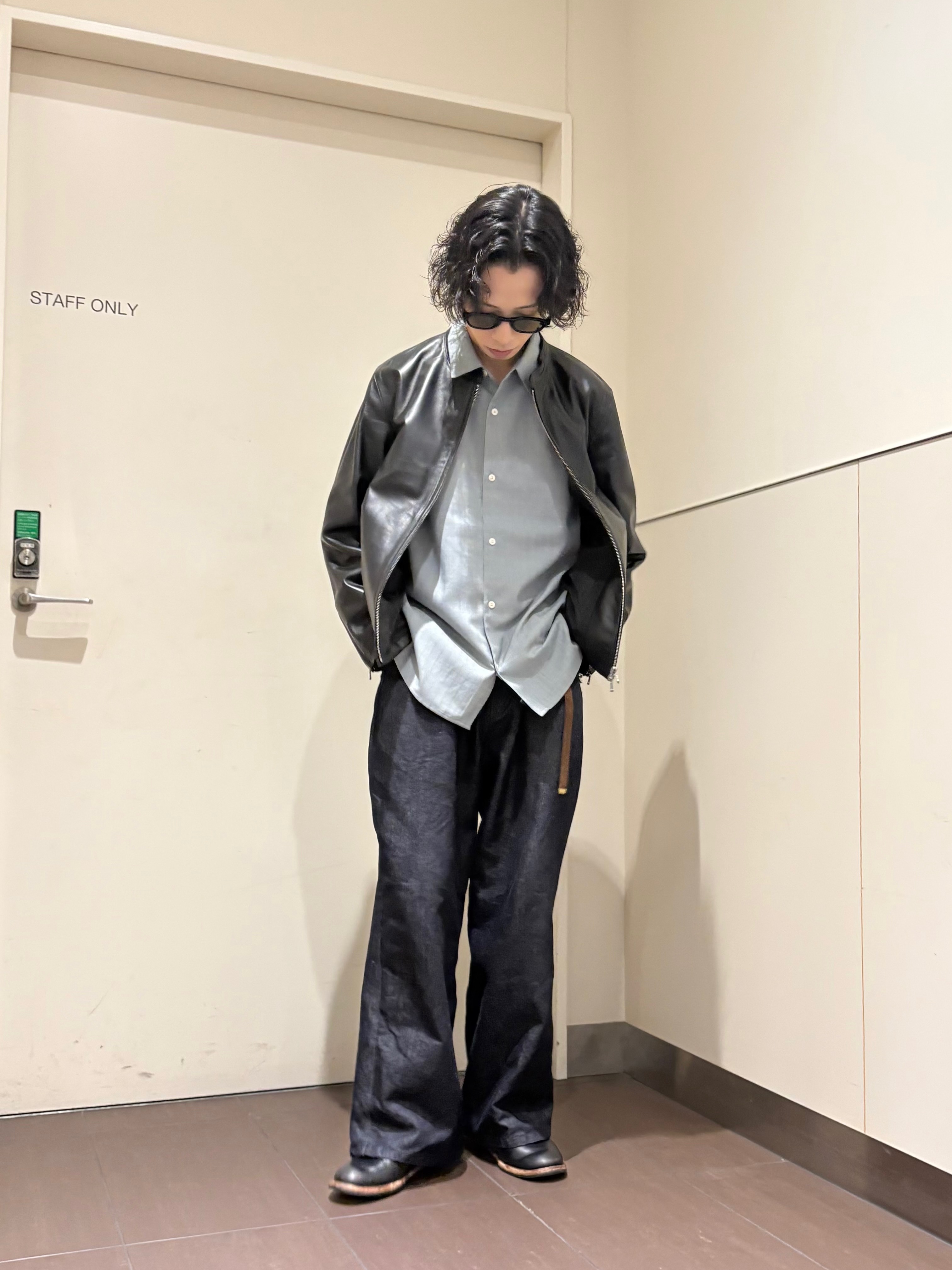 ナノシーさんの「tk.TAKEO KIKUCHI｜【本革】シングルレザージャケット」を使ったコーディネート