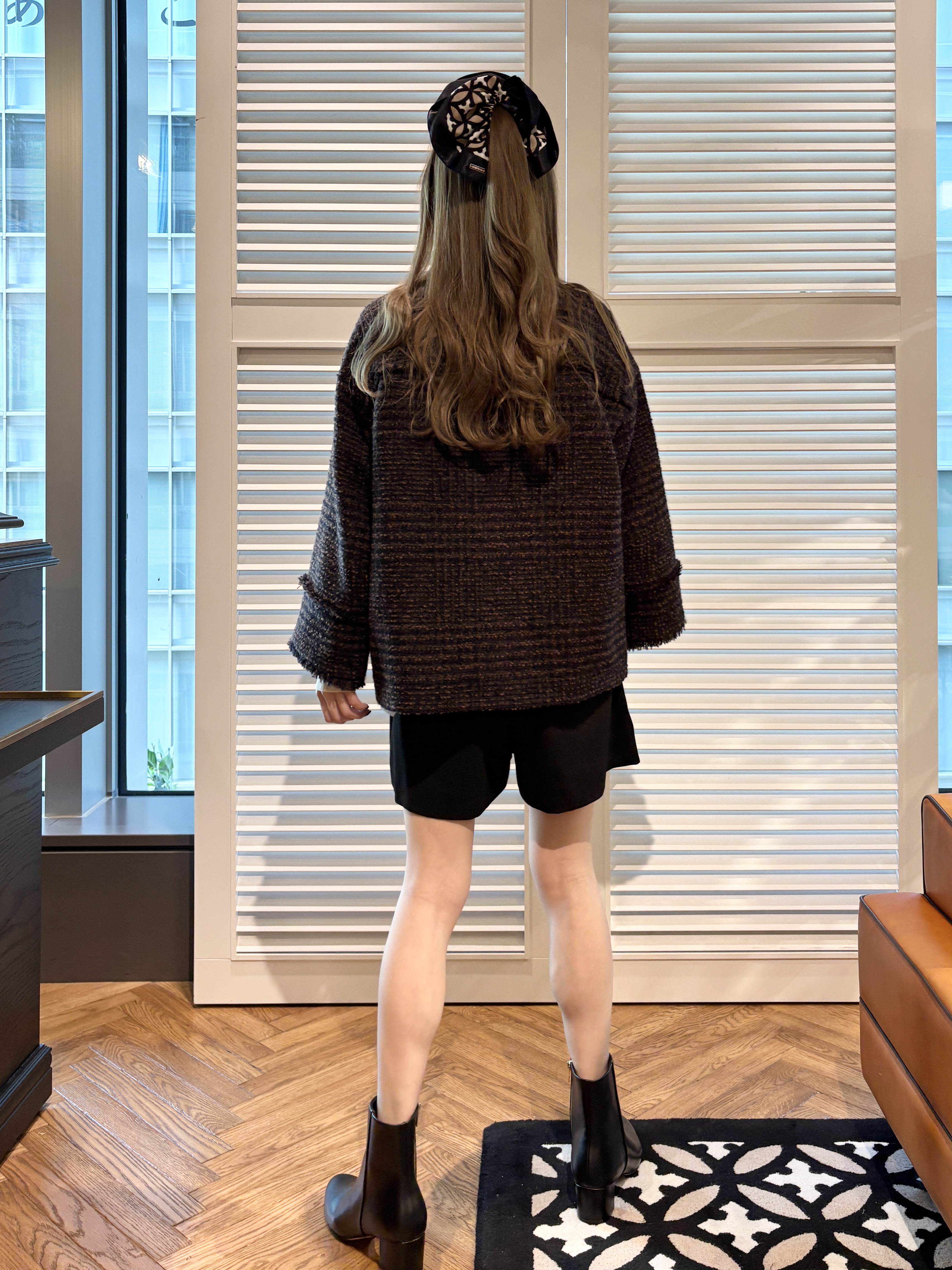 清水夏姫さんの「DRESSTERIOR｜サスティナブルタートルニット」を使ったコーディネート
