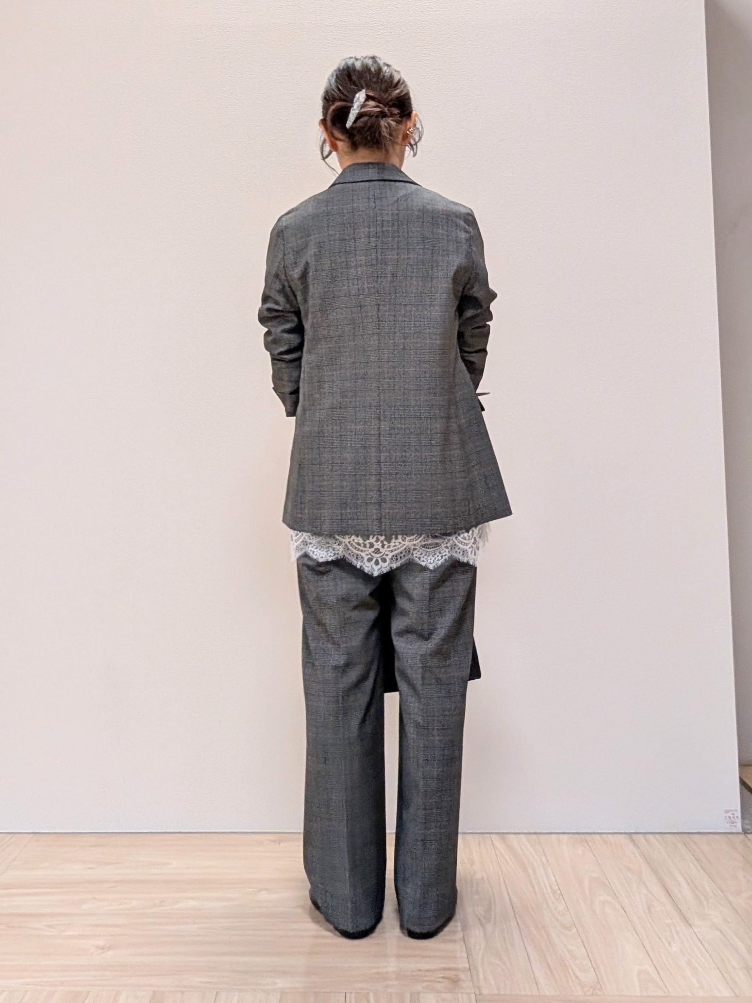 Rieさんの「UNTITLED｜【洗濯機OK／ストレッチ◎】秋はじめのダブルジャケット」を使ったコーディネート