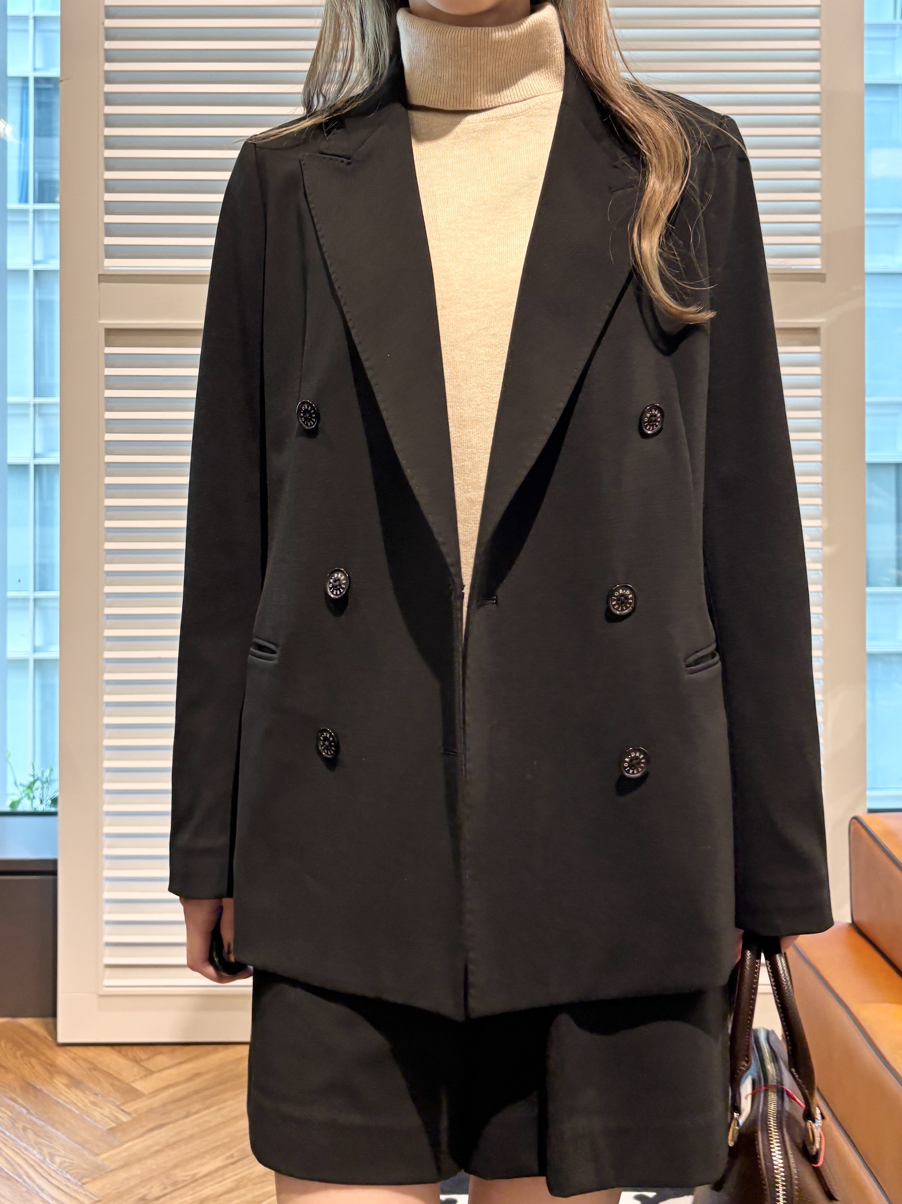 清水夏姫さんの「DRESSTERIOR｜サスティナブルタートルニット」を使ったコーディネート