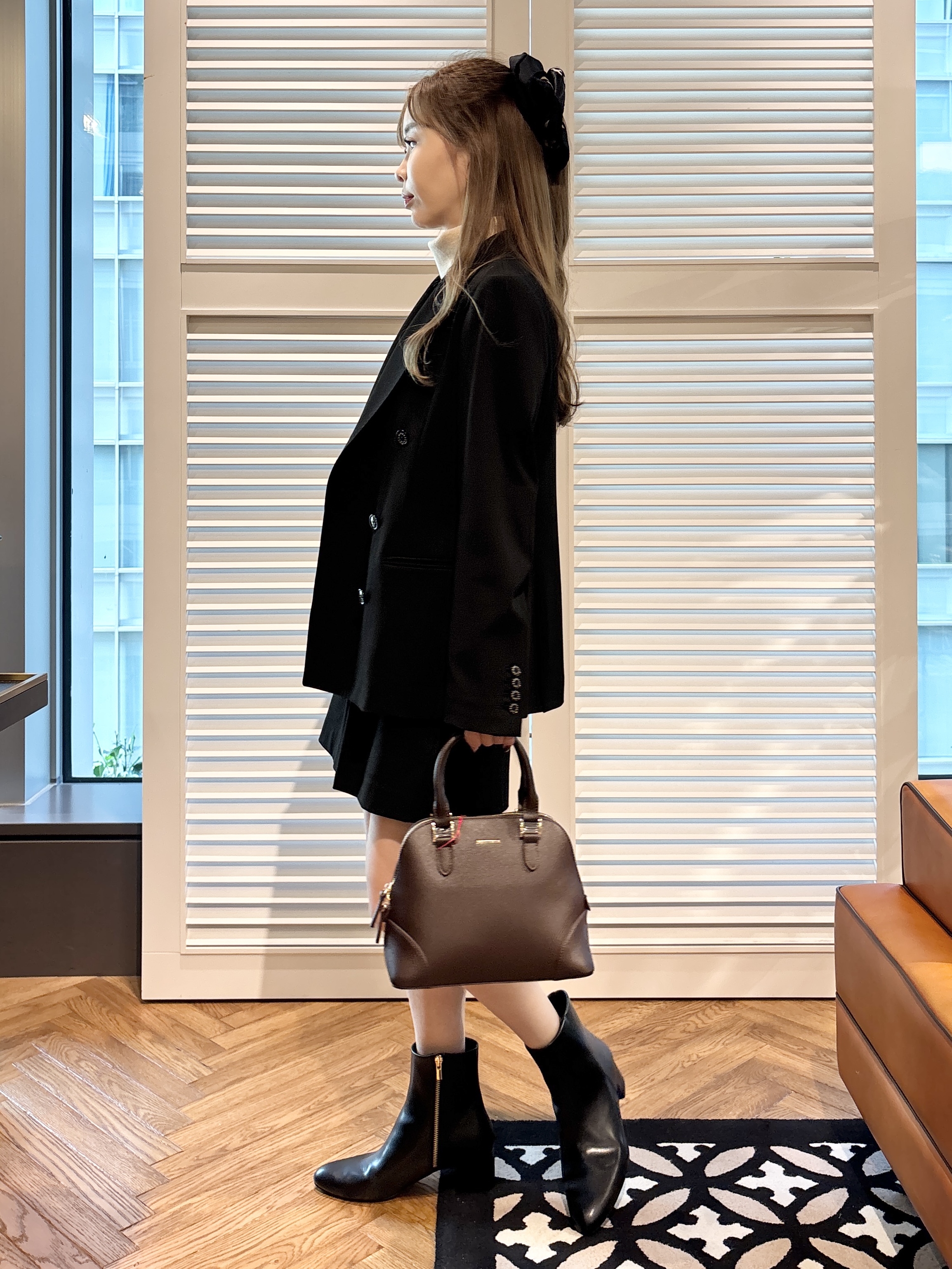 清水夏姫さんの「DRESSTERIOR｜サスティナブルタートルニット」を使ったコーディネート