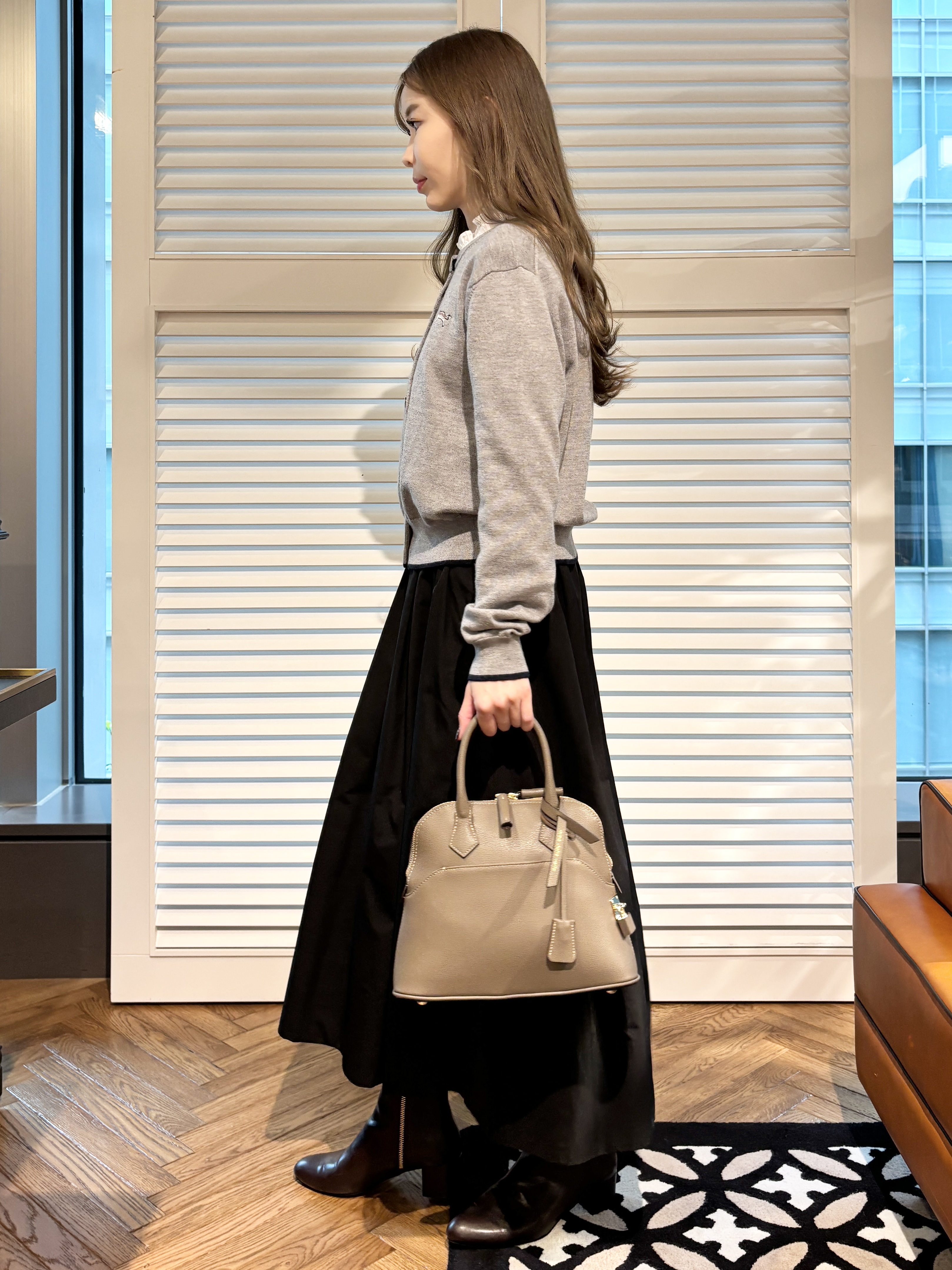 清水夏姫さんの「DRESSTERIOR｜オーバーラップサークルシュシュ」を使ったコーディネート