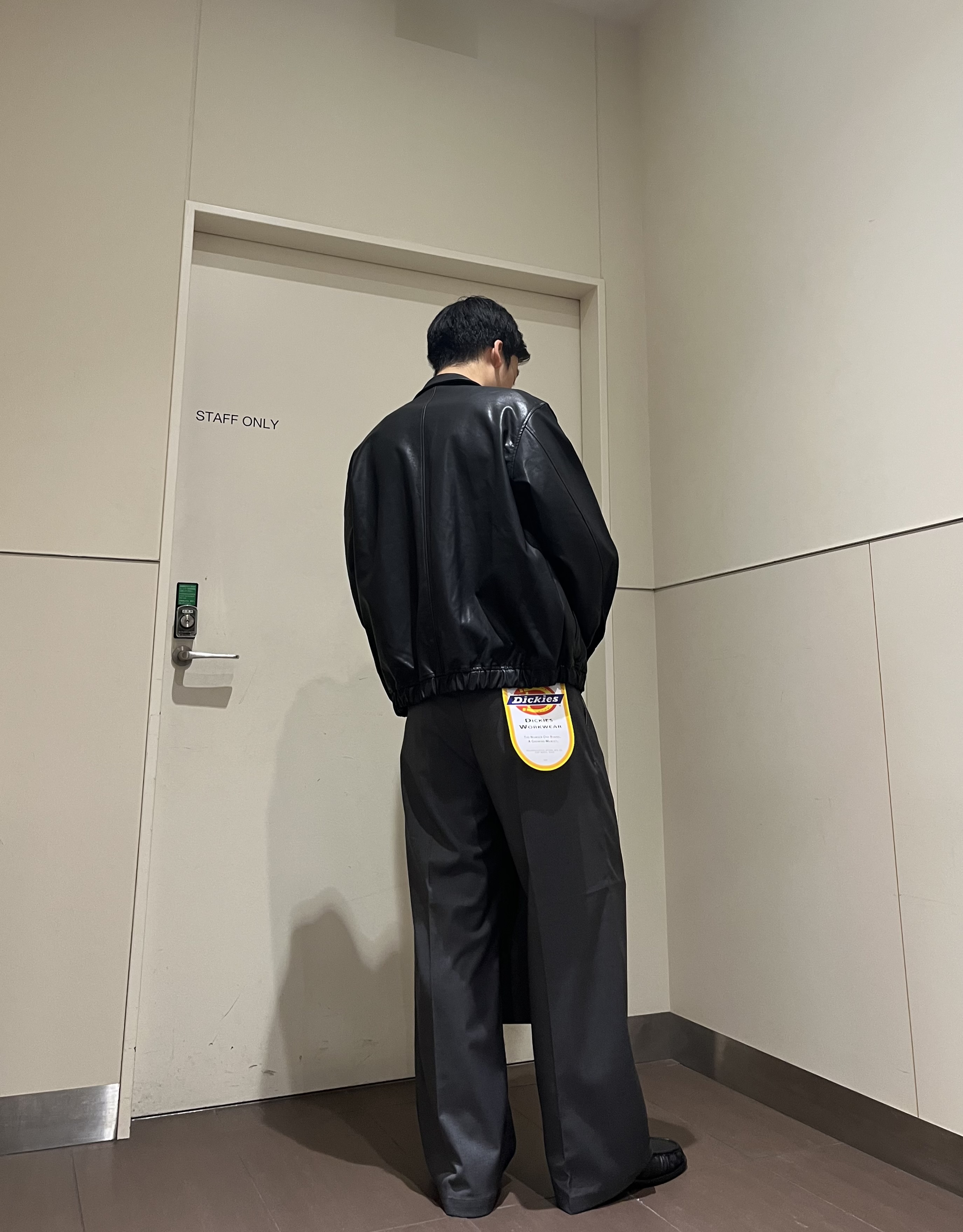 RITSUKIさんの「tk.TAKEO KIKUCHI｜レザー調フライトジャケット」を使ったコーディネート