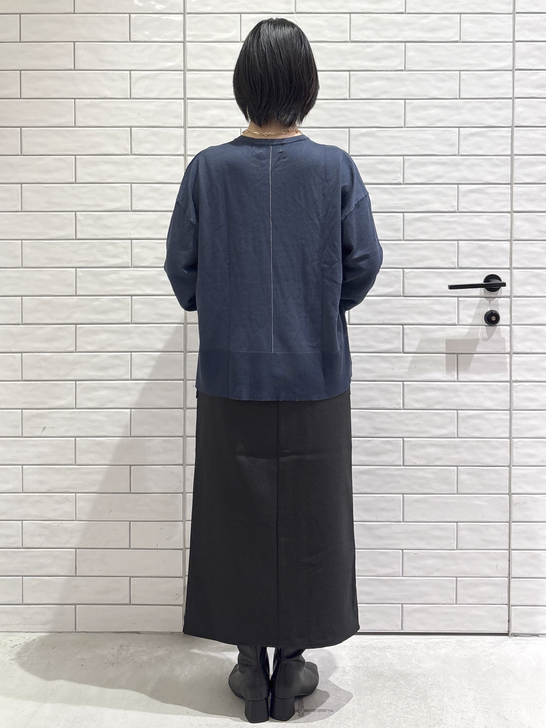 ayumiさんの「OPAQUE.CLIP｜リラクシークルーニット【洗濯機OK】」を使ったコーディネート