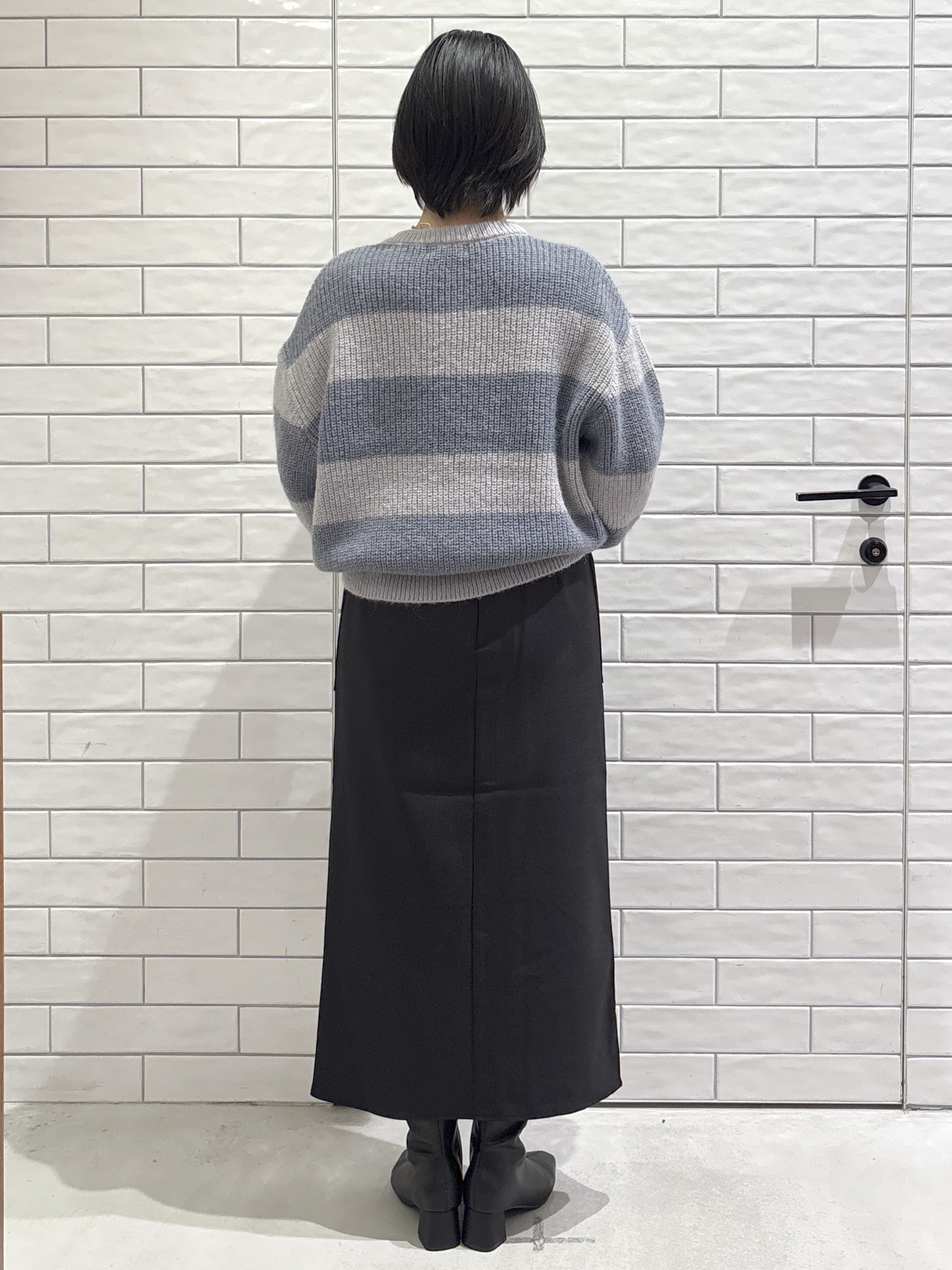 ayumiさんの「OPAQUE.CLIP｜ワイドボーダーニット【洗濯機OK】」を使ったコーディネート