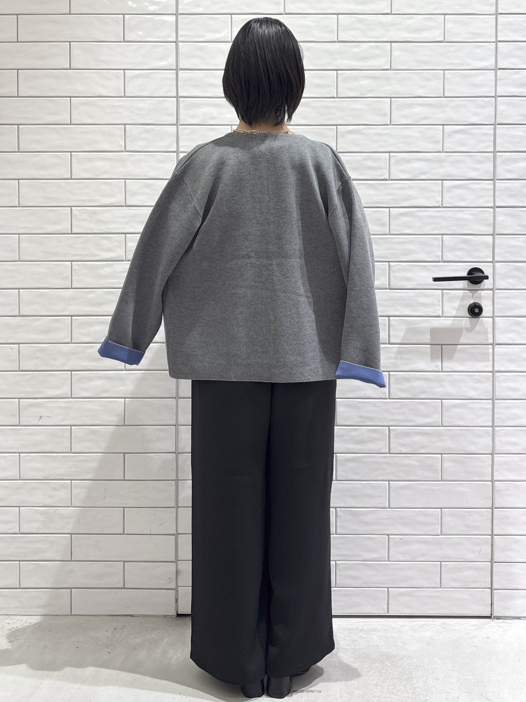 ayumiさんの「OPAQUE.CLIP｜スナップボタン 配色ニットカーディガン【洗濯機OK】」を使ったコーディネート