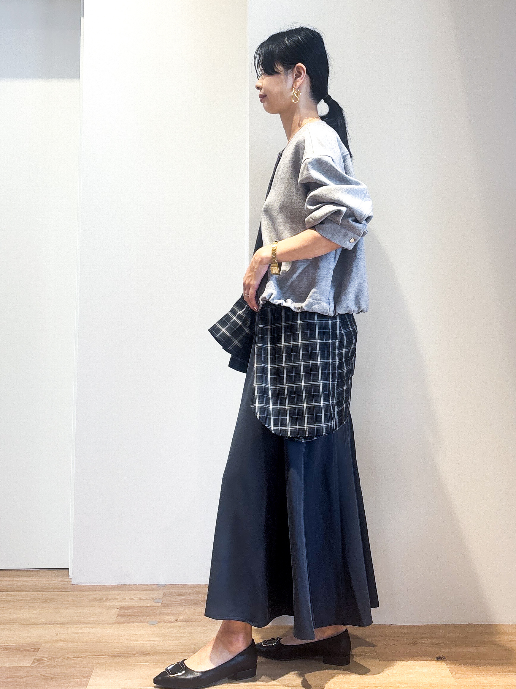 あいさんの「OPAQUE.CLIP｜チェック柄シャツ【洗濯機OK】」を使ったコーディネート
