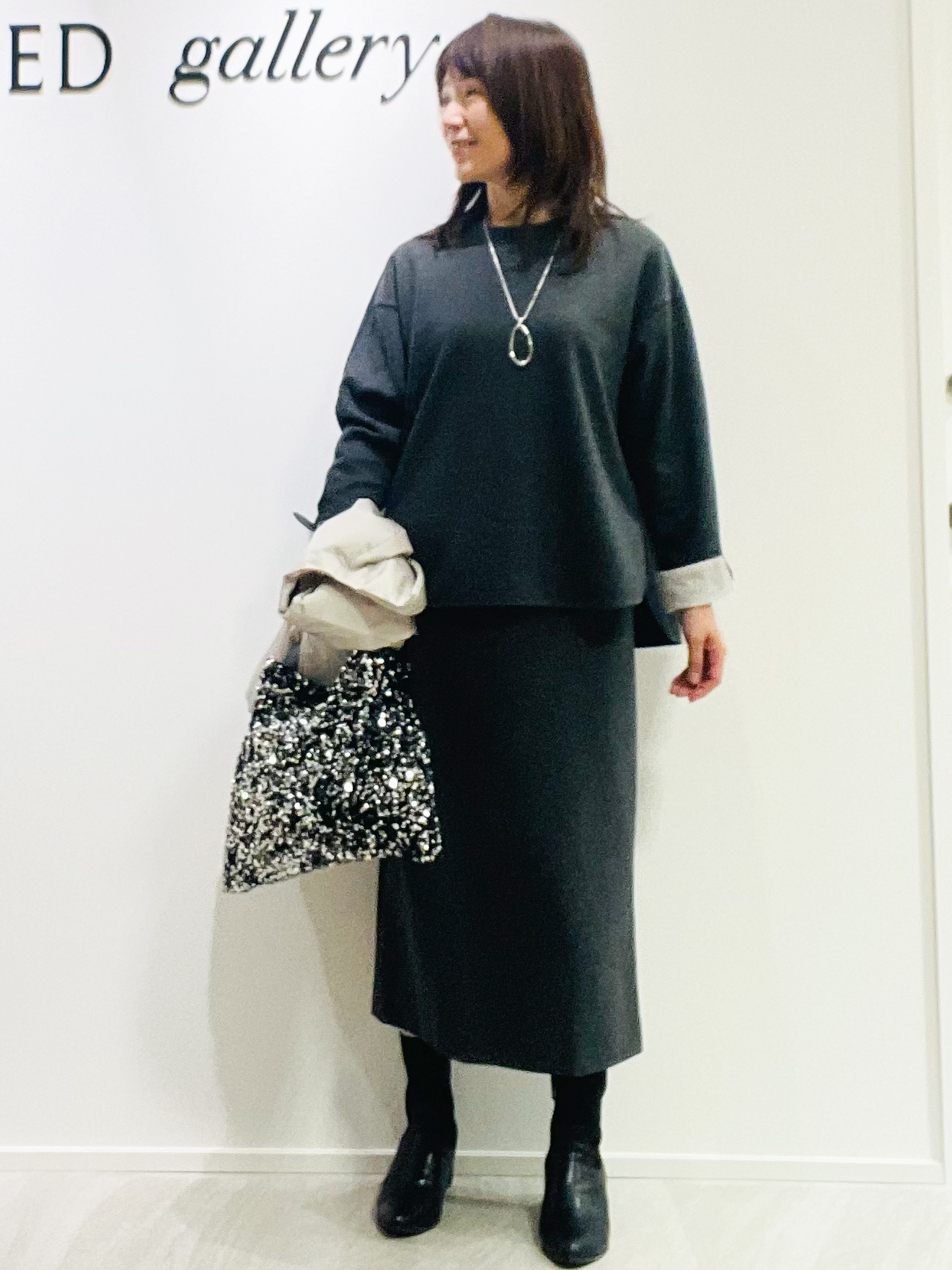 めいさんの「UNTITLED｜【軽アウター/中綿/秋冬コート】ショートブルゾン」を使ったコーディネート