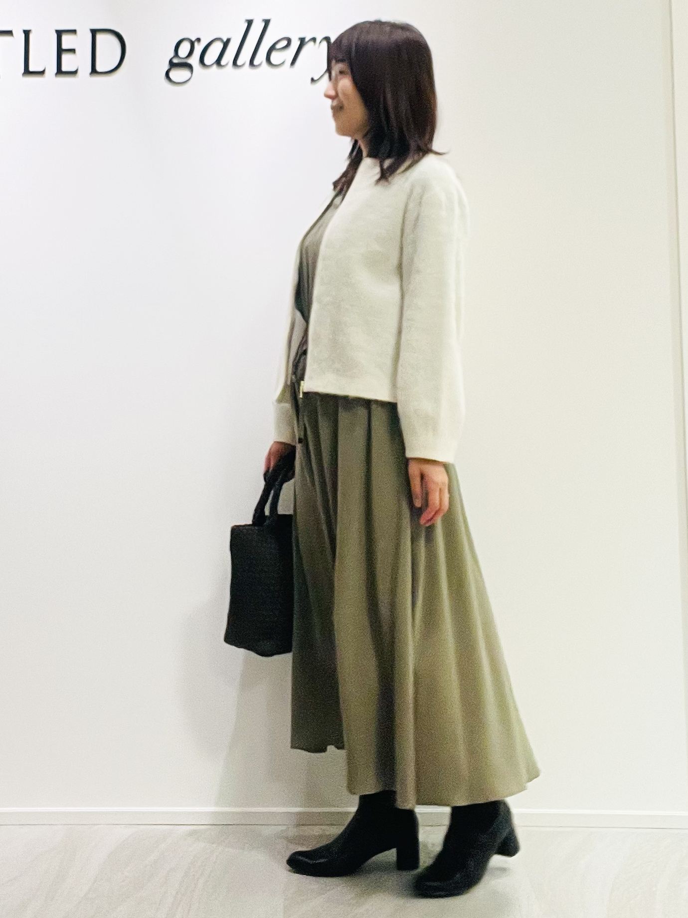 めいさんの「UNTITLED｜ドロストデザインワンピース」を使ったコーディネート
