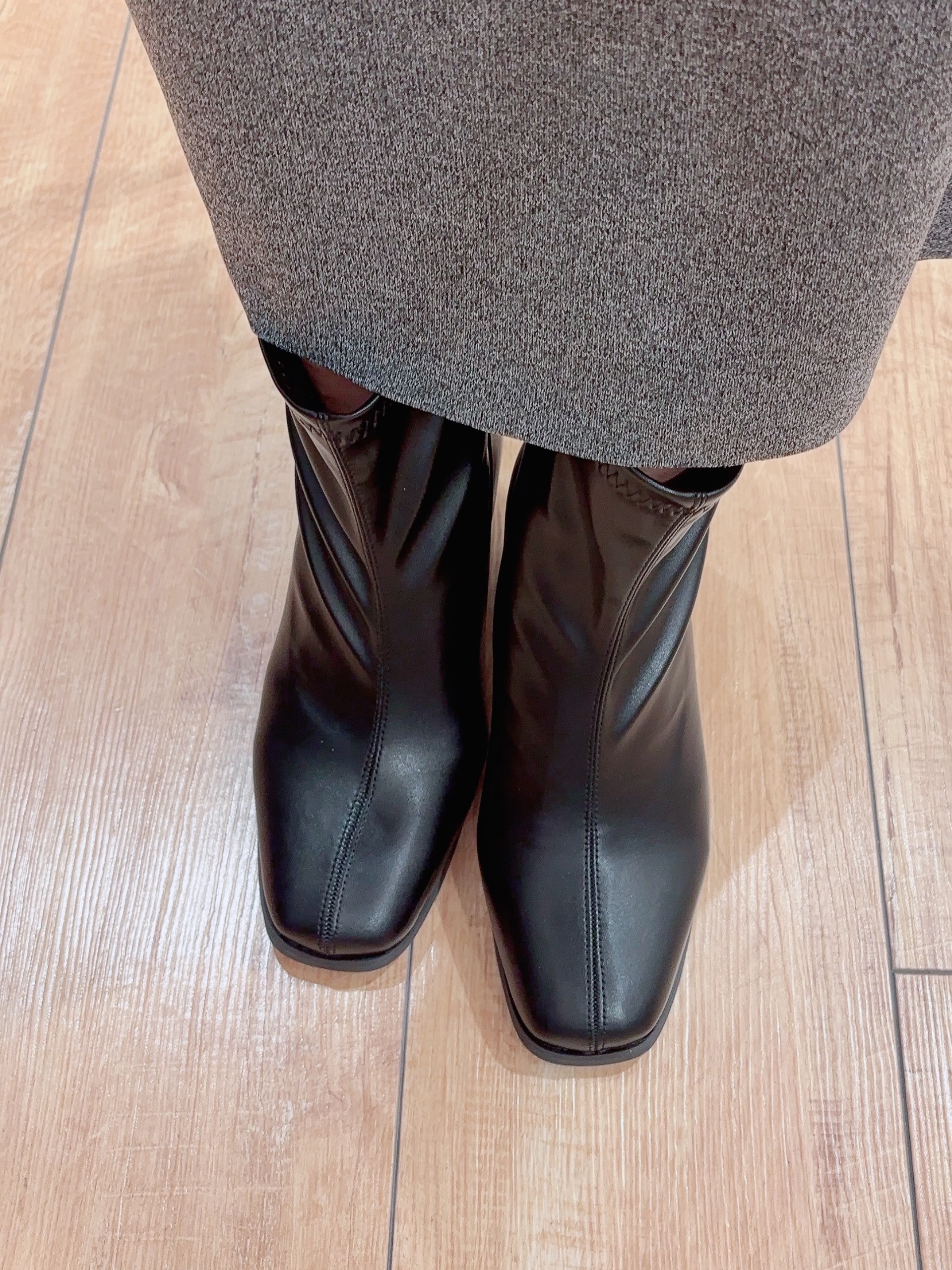aaamiさんの「SHOO･LA･RUE｜【S-LL】着るだけできまる シャツレイヤード風 スポンディッシュニット」を使ったコーディネート