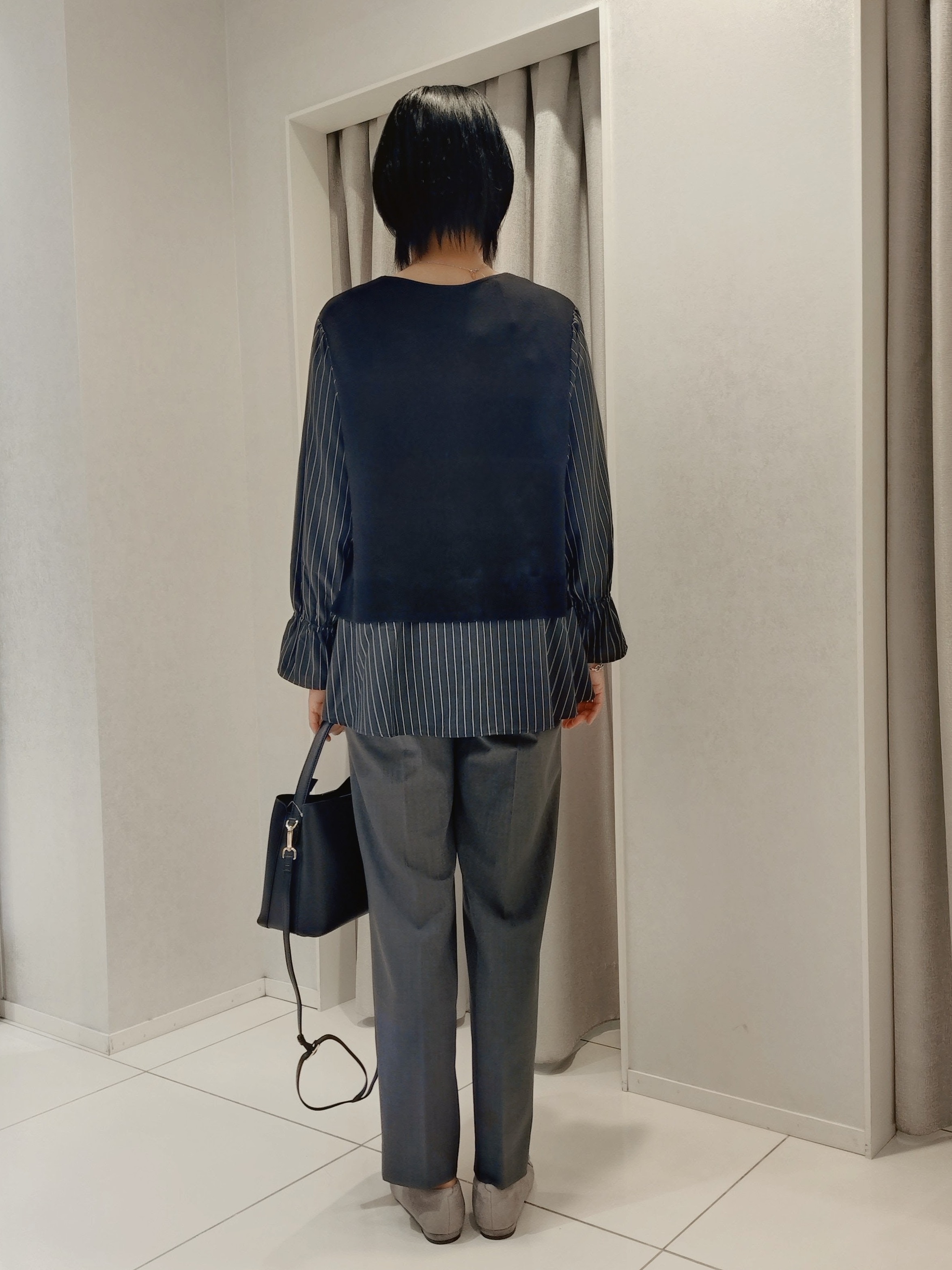 WATAさんの「UNTITLED｜【洗える／1枚でコーデ完成】重ね着風ニットトップス」を使ったコーディネート
