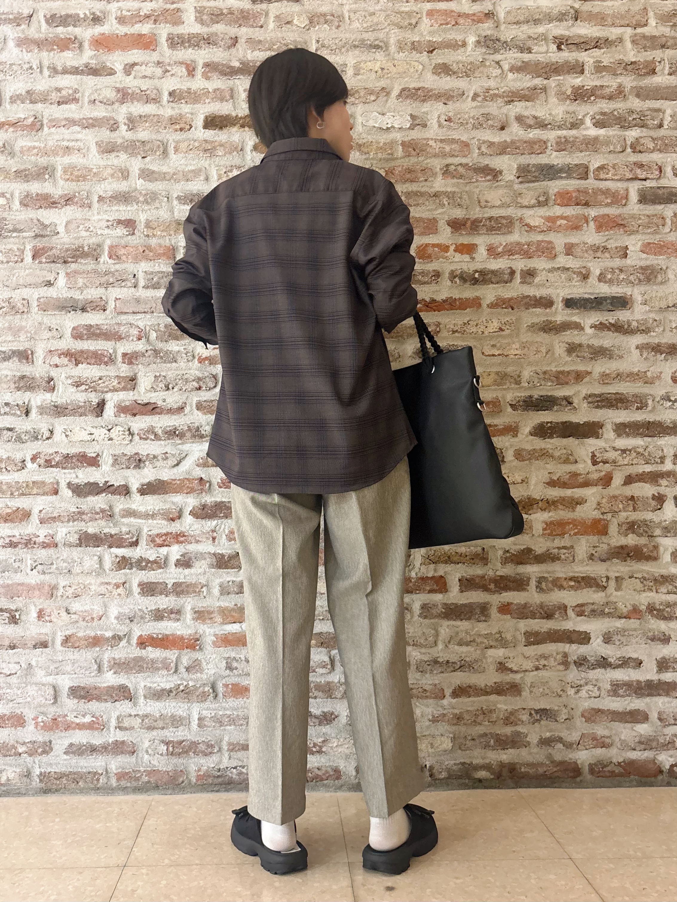 しばさんの「THE SHOP TK｜POLO BCS/アソート長袖シャツ」を使ったコーディネート