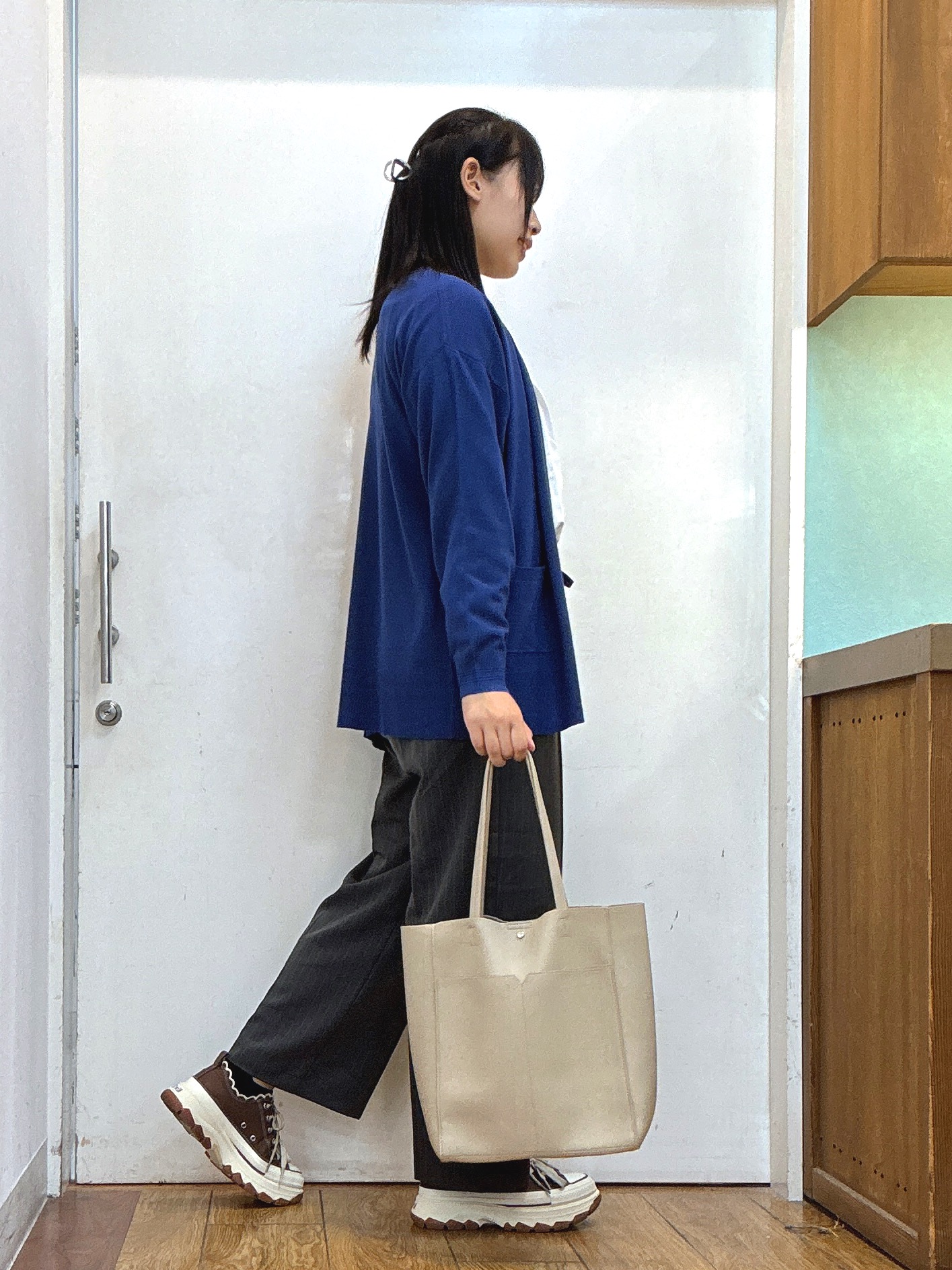 Karinさんの「SHOO･LA･RUE｜ポケット付きトッパーカーディガン」を使ったコーディネート