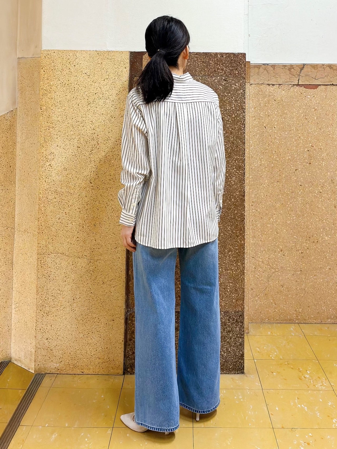 hattoriさんの「INDIVI｜【新作登場！】美脚ワイドデニム」を使ったコーディネート