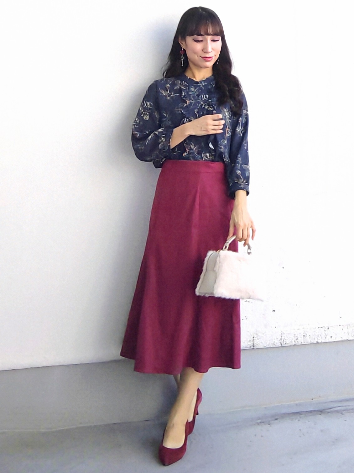 keinaさんの「SunaUna｜【手洗い可】花モチーフ付カーディガン」を使ったコーディネート