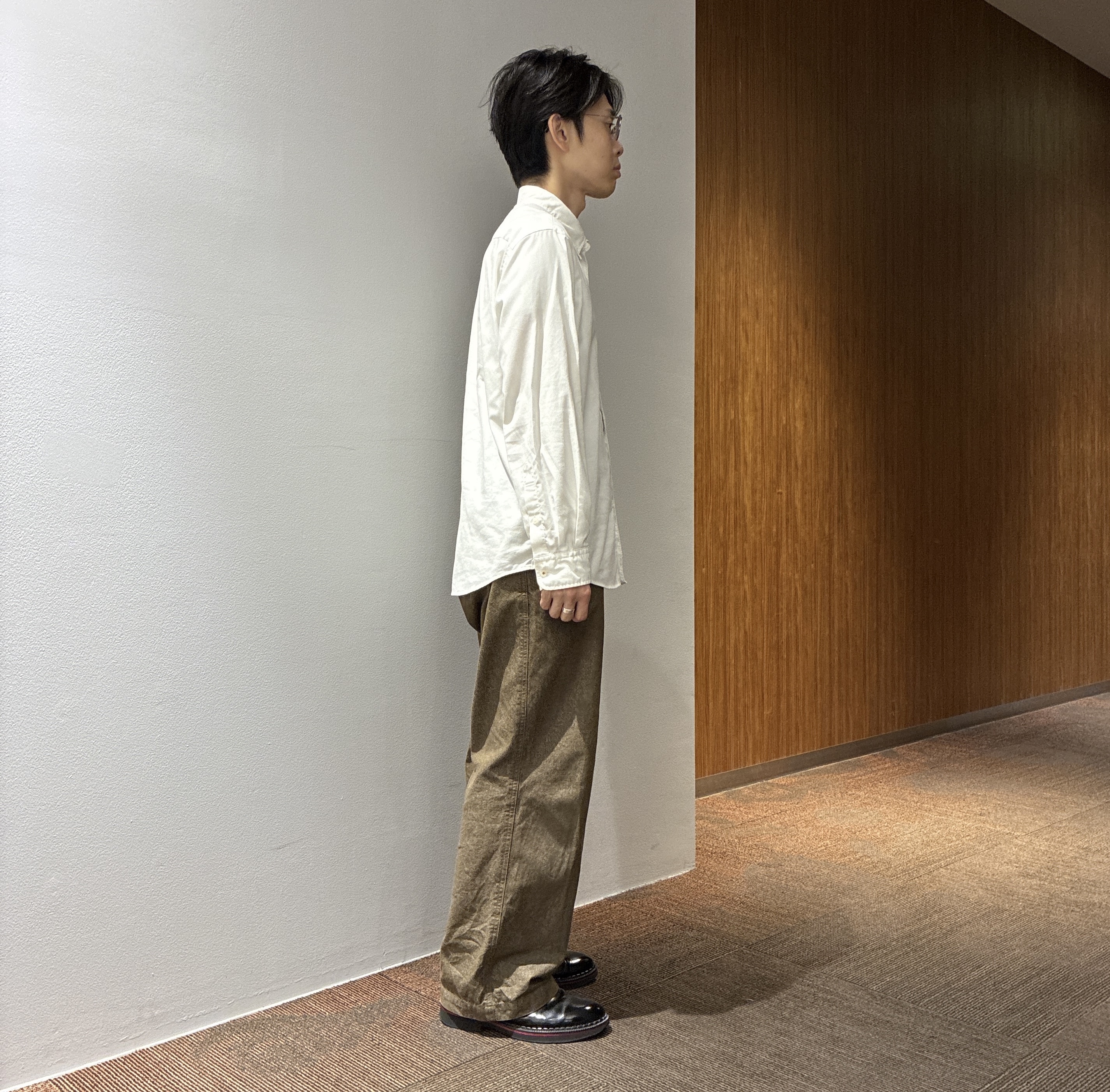 わいずみさんの「TAKEO KIKUCHI｜【BOWLER HAT LABEL】シングルレザーライダースジャケット」を使ったコーディネート