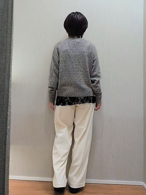 ミズタさんの「UNTITLED｜【アンサンブル可/秋羽織り】杢調ジップカーディガン」を使ったコーディネート