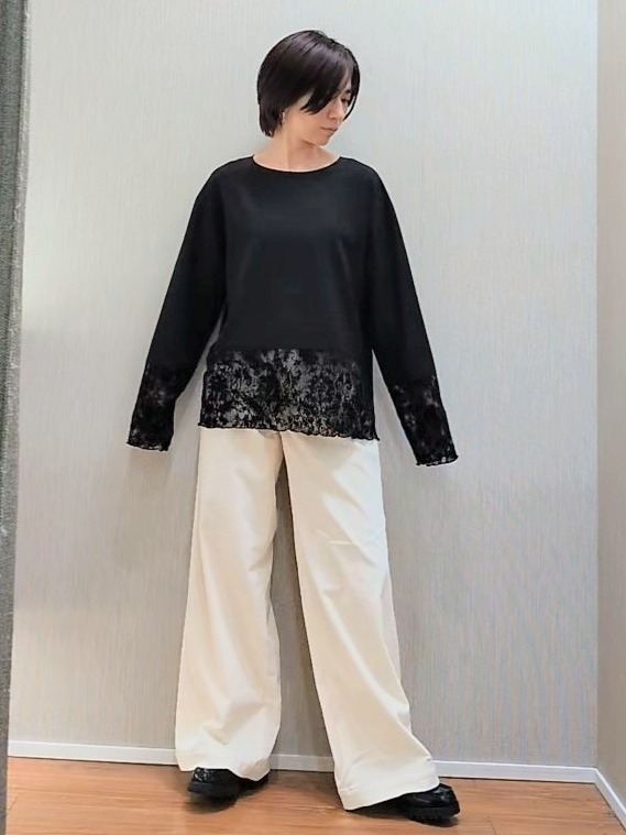 ミズタさんの「UNTITLED｜【アンサンブル可/秋羽織り】杢調ジップカーディガン」を使ったコーディネート
