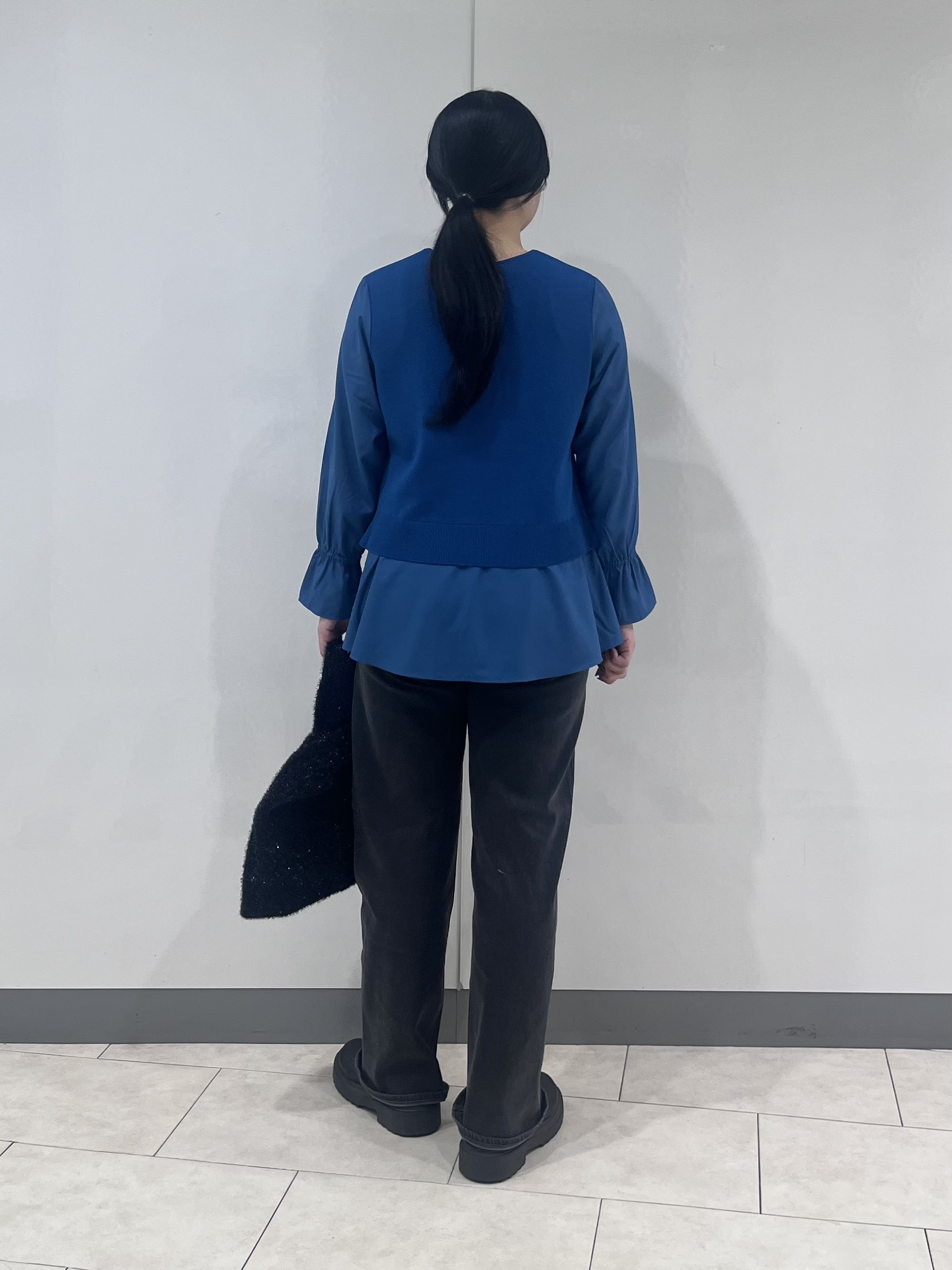 hasuさんの「INDIVI｜【洗える／1枚でコーデ完成】重ね着風ニットトップス」を使ったコーディネート