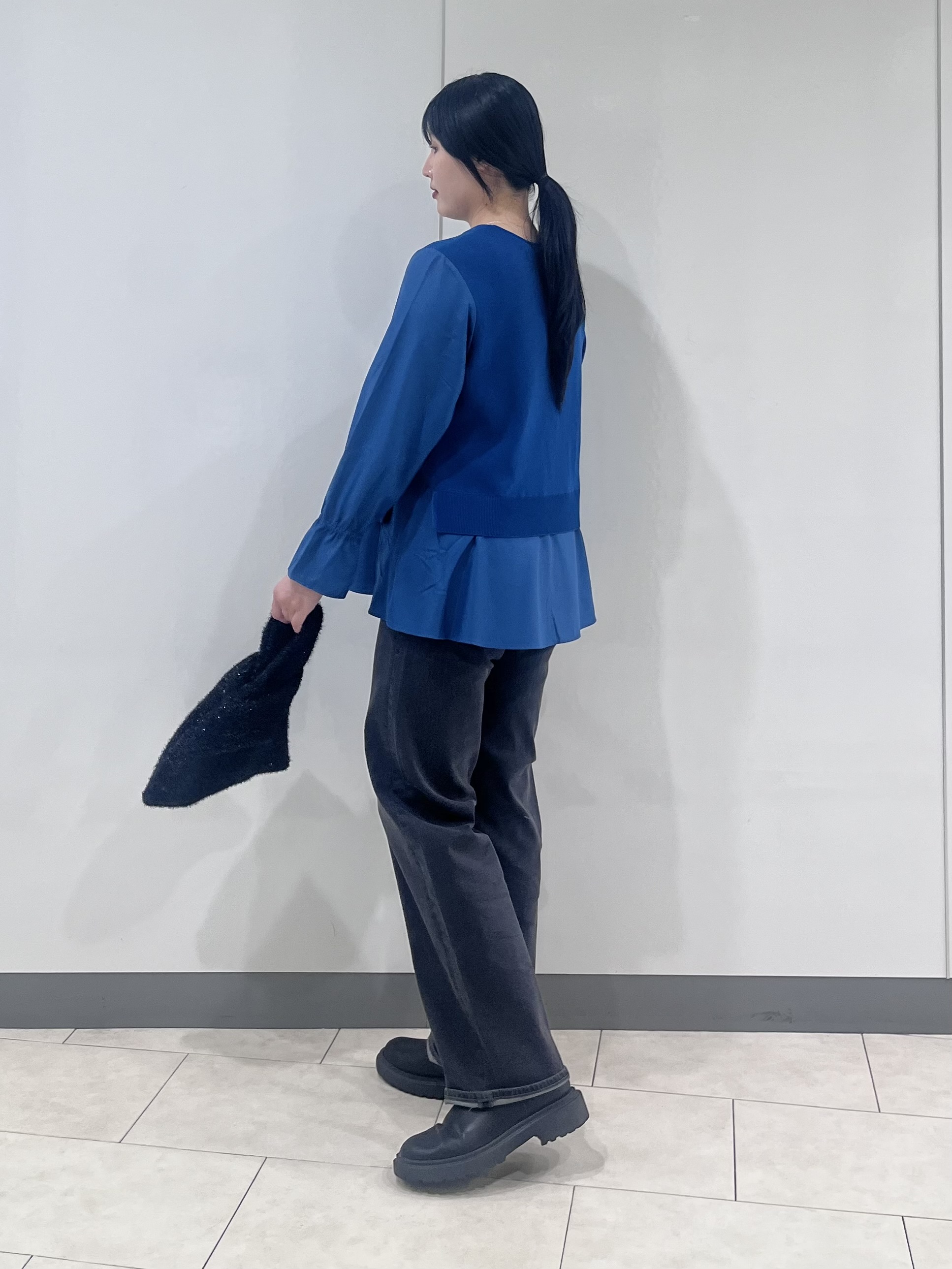 hasuさんの「INDIVI｜【洗える／1枚でコーデ完成】重ね着風ニットトップス」を使ったコーディネート