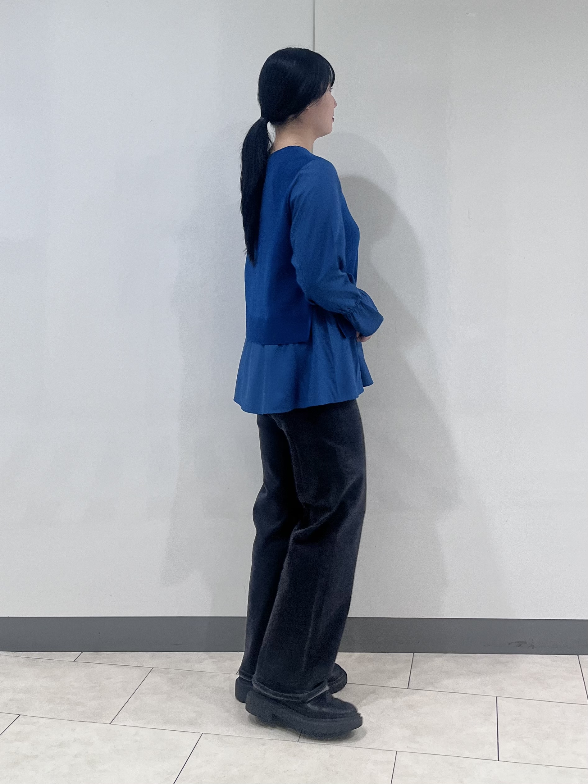 hasuさんの「INDIVI｜【洗える／1枚でコーデ完成】重ね着風ニットトップス」を使ったコーディネート