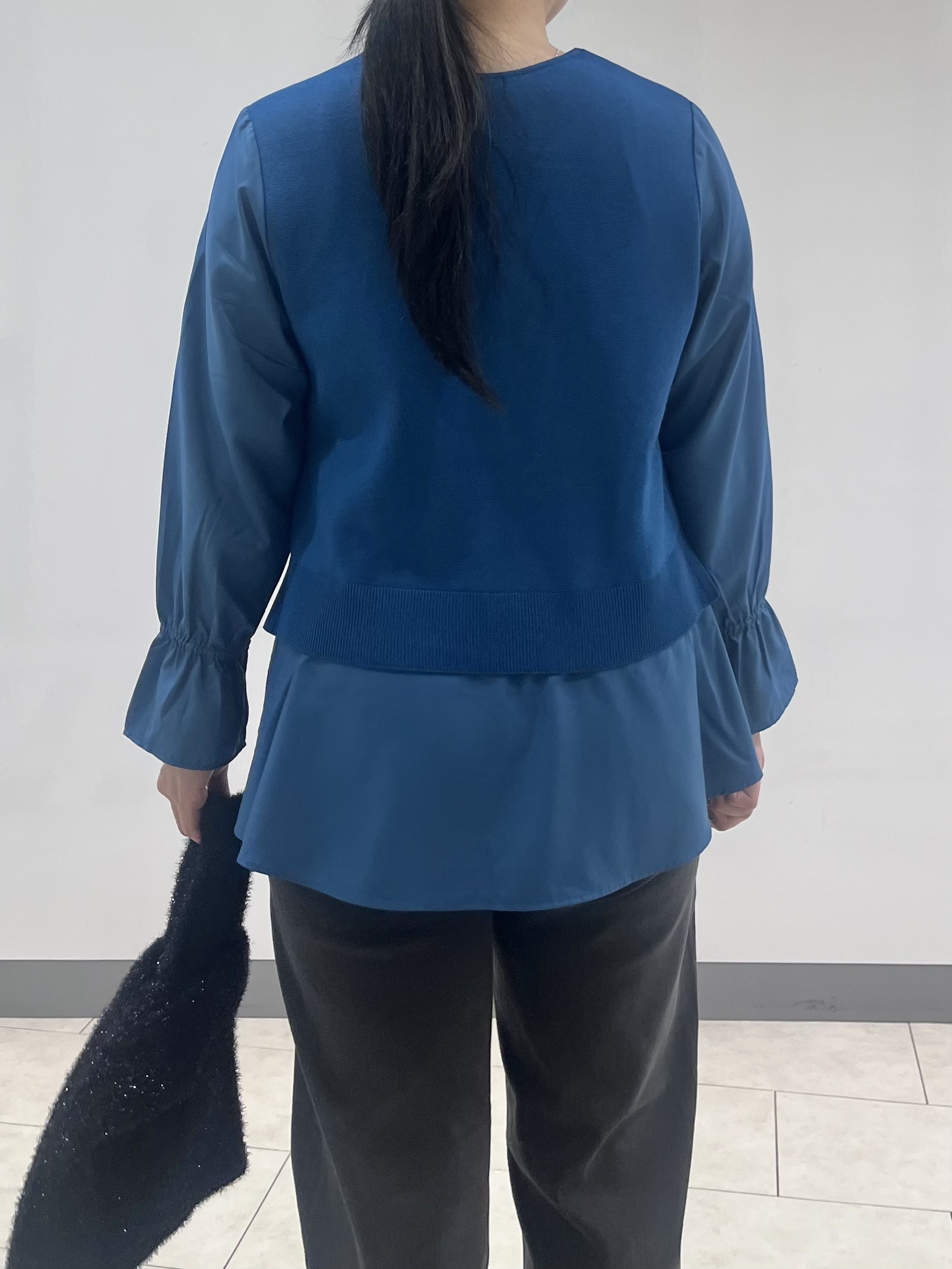 hasuさんの「INDIVI｜【洗える／1枚でコーデ完成】重ね着風ニットトップス」を使ったコーディネート