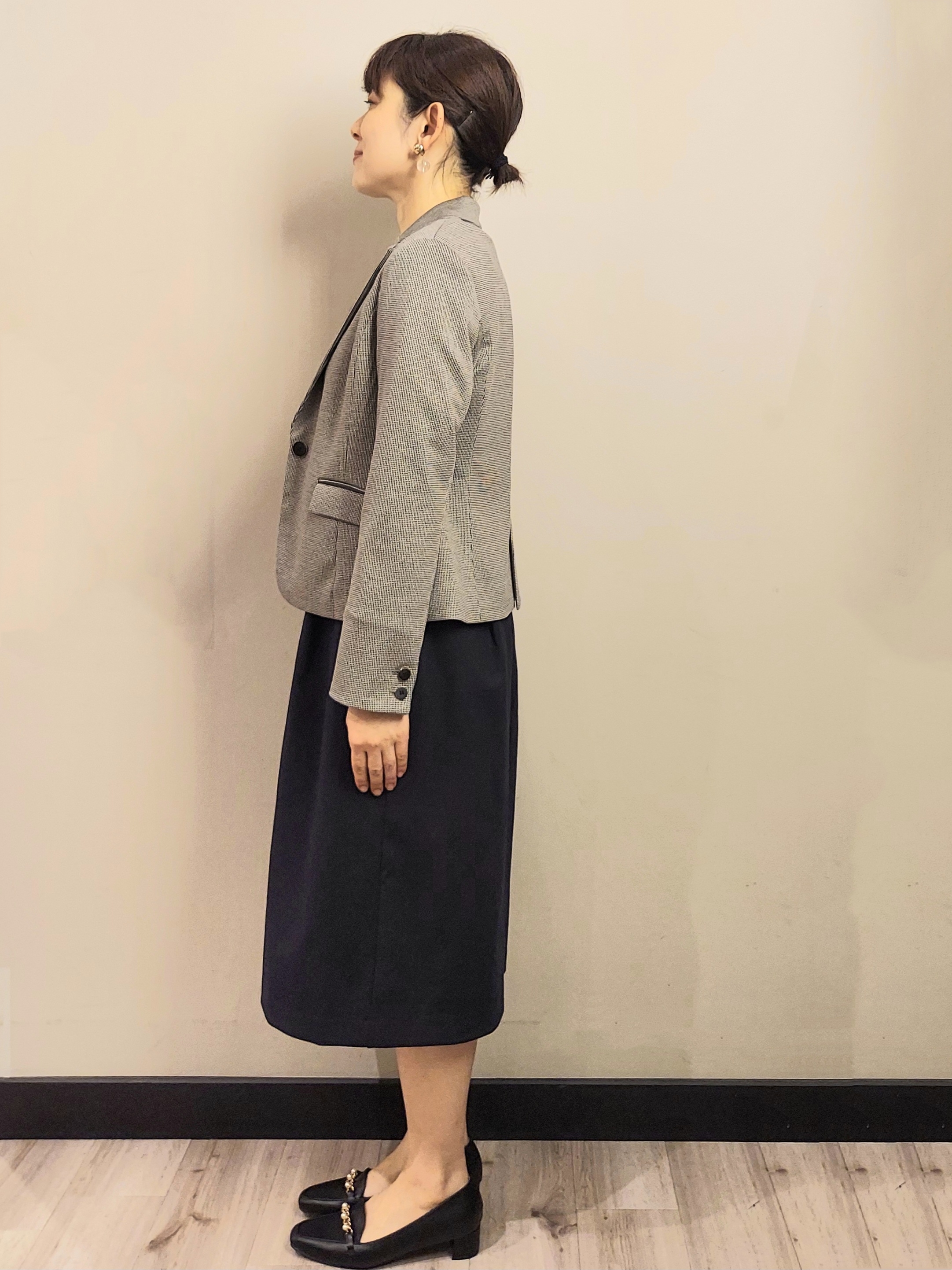MAKIさんの「index｜【XS-3Lサイズ】ストレッチテーラードジャケット《ウォッシャブル／イージーアイロン》」を使ったコーディネート
