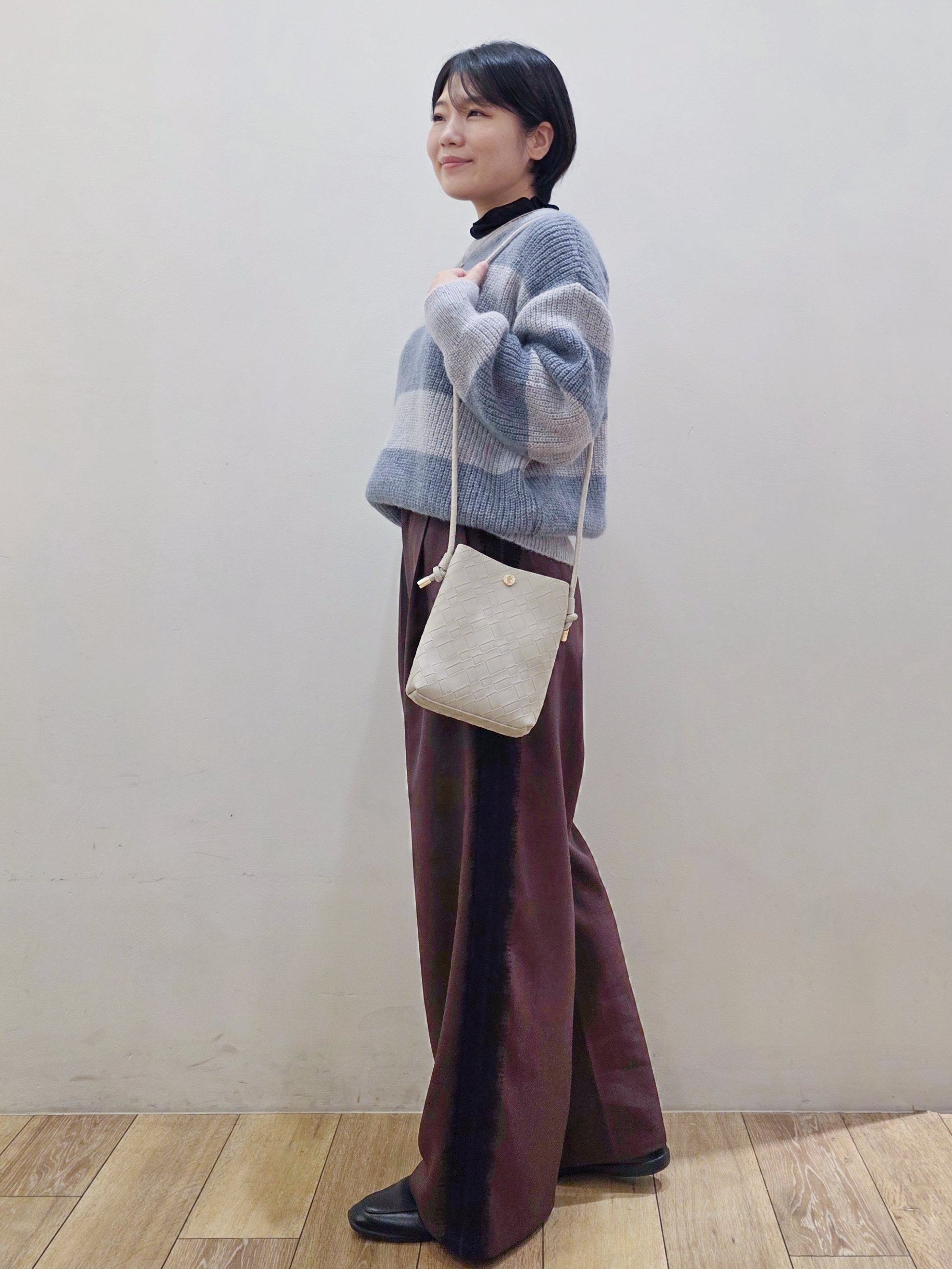 yuyuさんの「OPAQUE.CLIP｜ワイドボーダーニット【洗濯機OK】」を使ったコーディネート