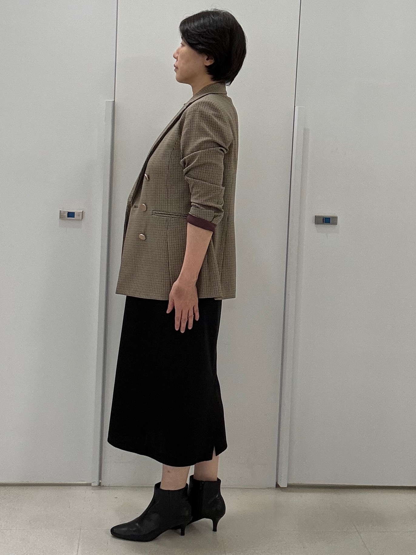 hIさんの「COUP DE CHANCE｜ダブルジャケット」を使ったコーディネート