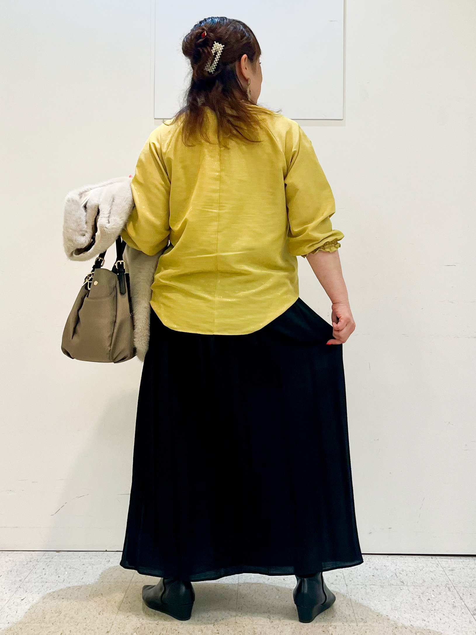kimmyさんの「Reflect｜タックデザイン ラグランスリーブブラウス」を使ったコーディネート