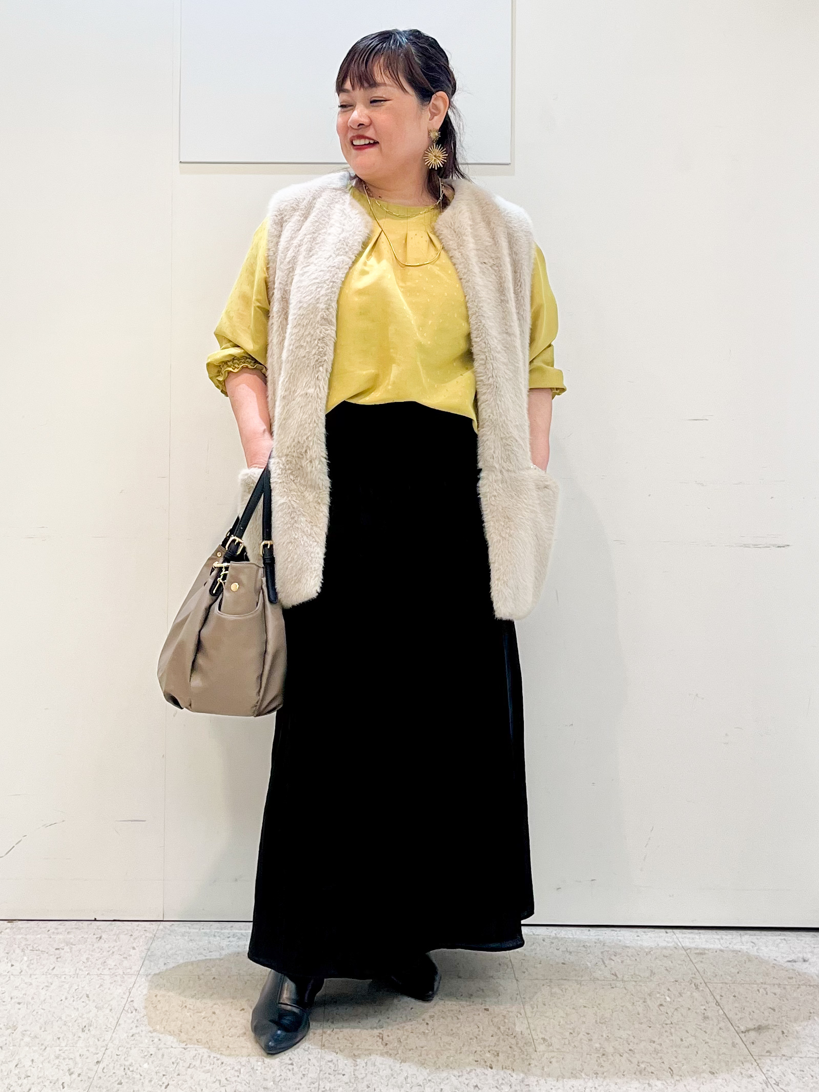 kimmyさんの「Reflect｜タックデザイン ラグランスリーブブラウス」を使ったコーディネート