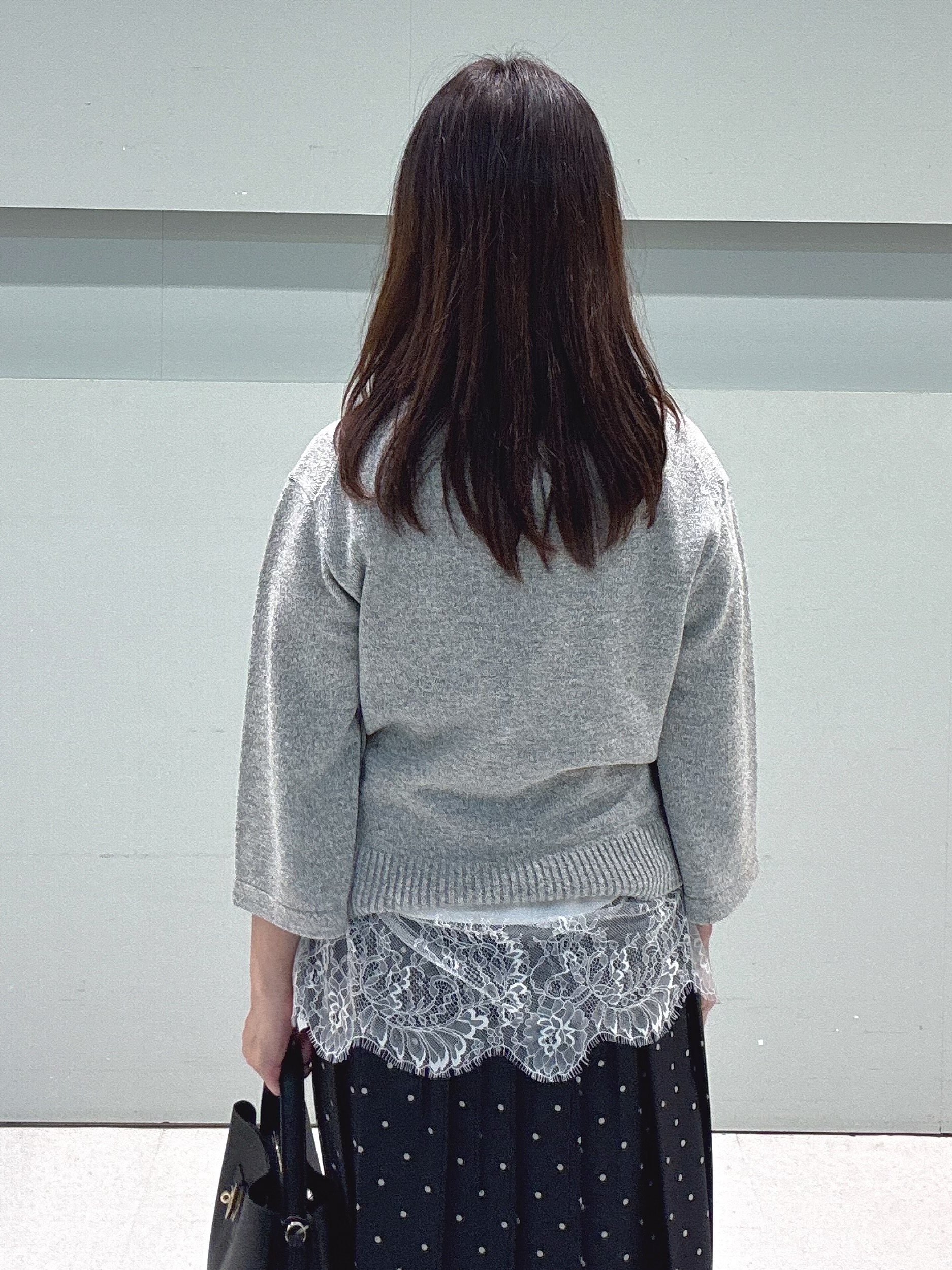 makiさんの「UNTITLED｜【アンサンブル可/手洗い可】杢調プルオーバーニット」を使ったコーディネート